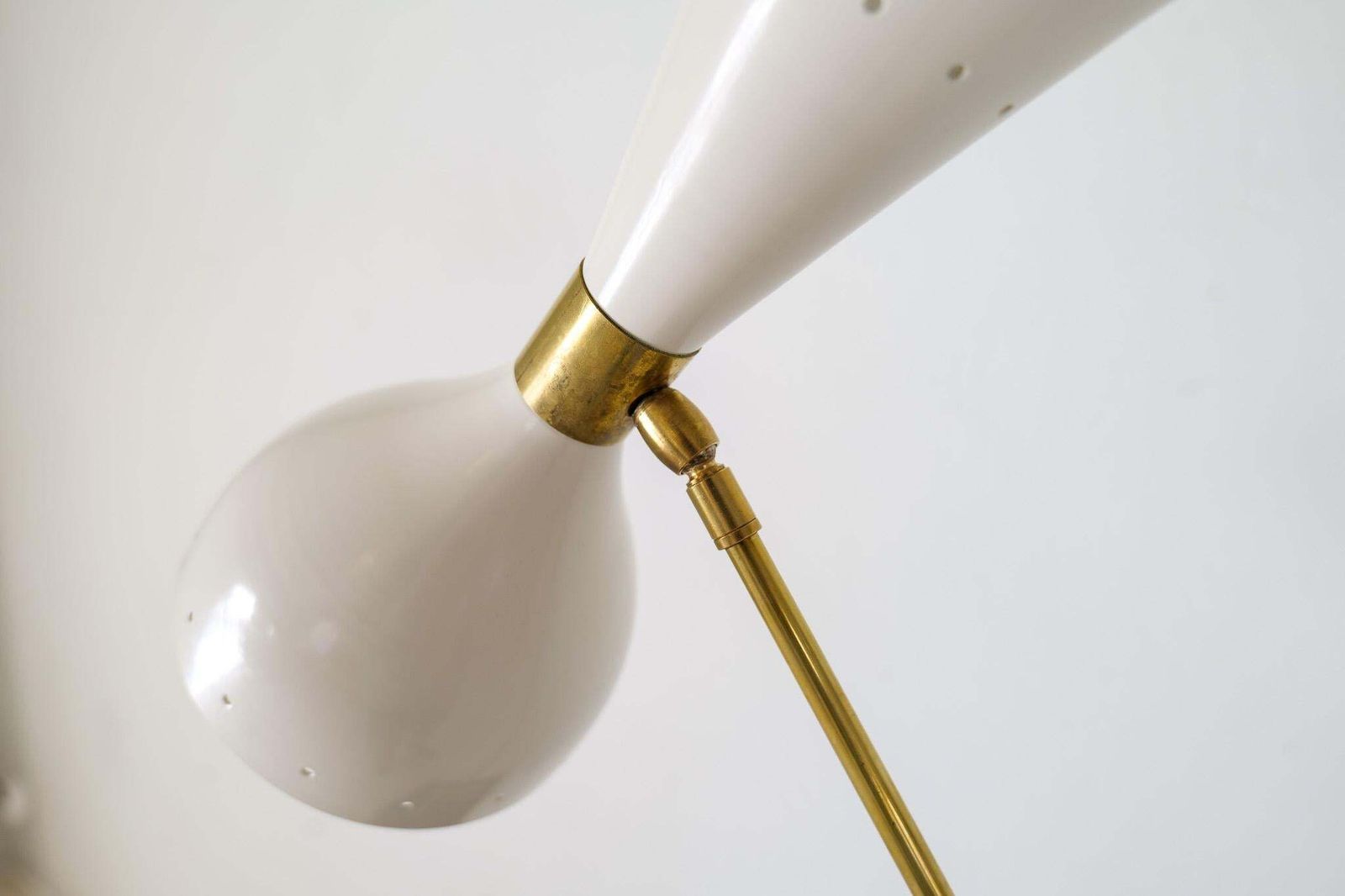 photo furniture Italian Modern Table Lamp Brass And Metal, Stilnovo Style