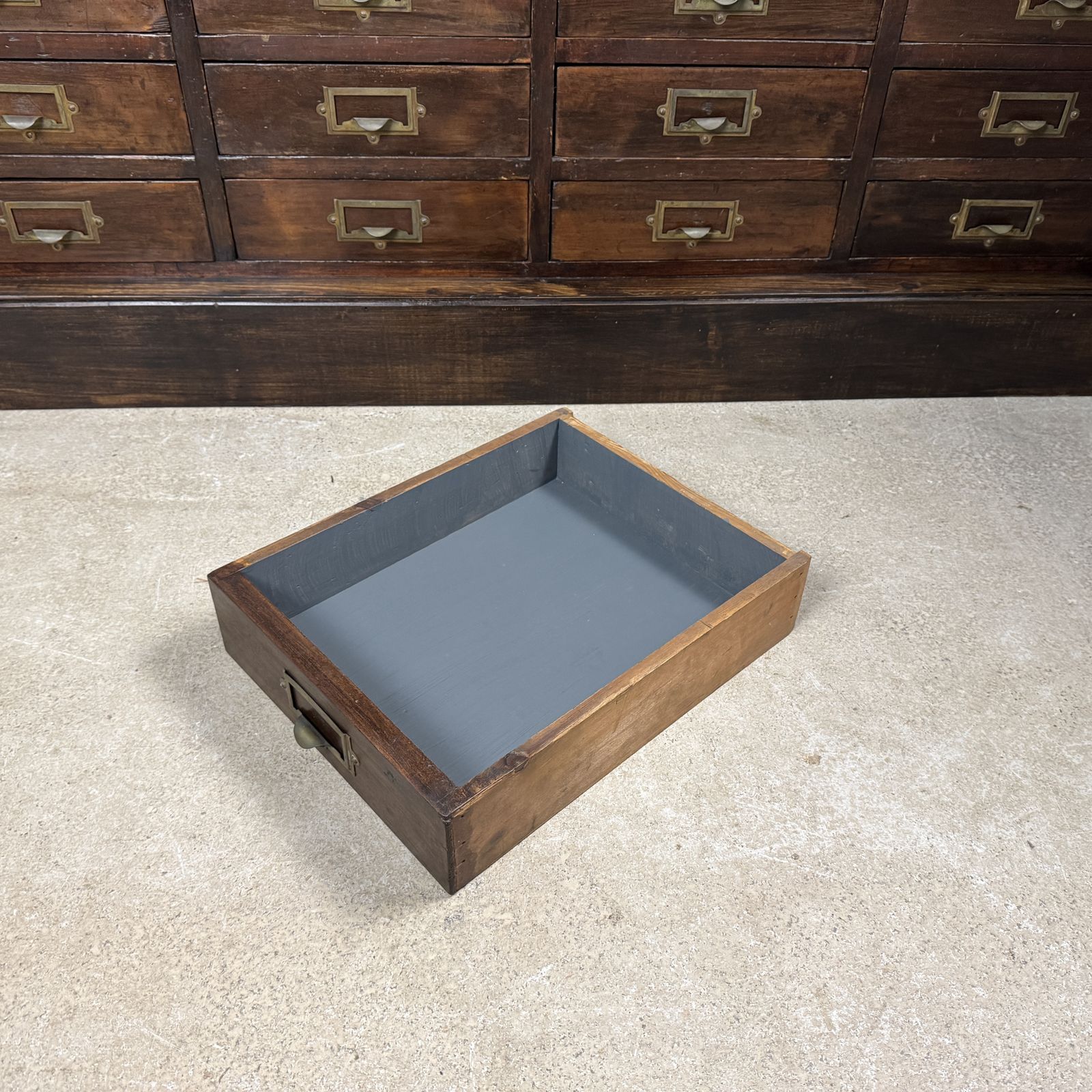 Huge Antique Pine Bank Of 90 Engineers Drawers photo vinterior