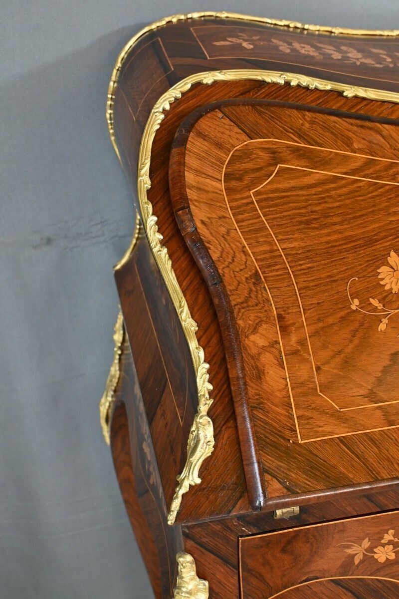 photo for sale Rosewood Lady's Desk, Louis XV Style – Part 2 Of The 19th Century