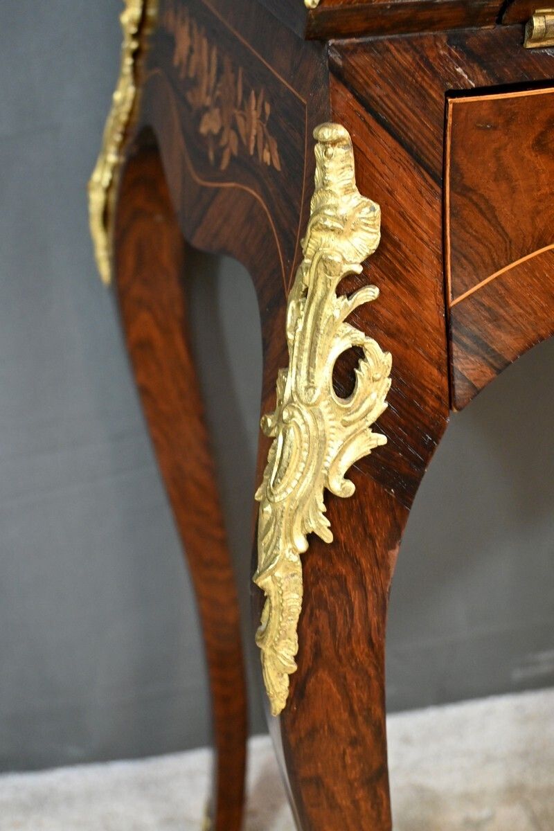 photo vinterior Rosewood Lady's Desk, Louis XV Style – Part 2 Of The 19th Century