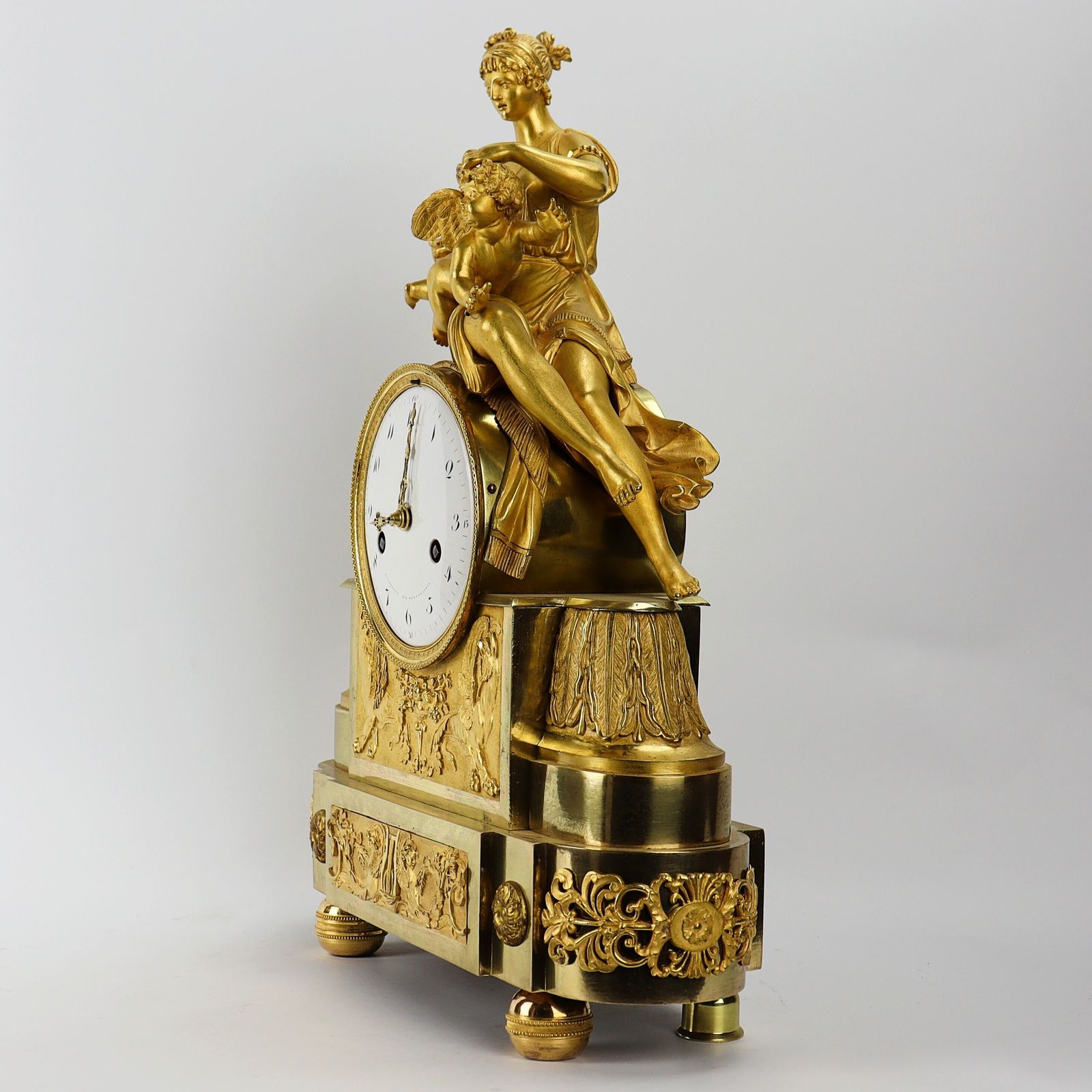 Early 19th Century French Ormolu Mantle Clock By Bachelard Paris photo vinterior