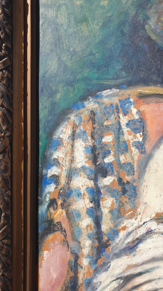 photo for sale Portrait Of A Woman, Oil On Panel, 20th Century