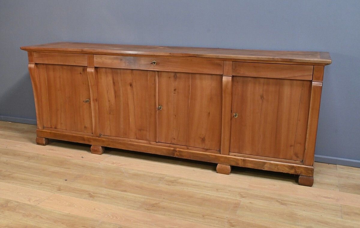 Large Cherrywood Sideboard, Restoration Style – Mid 19th Century photo furniture