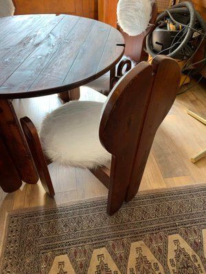 Vintage Dining Chairs & Table By Szedleczky, 1960s, Set Of 5 photo buy
