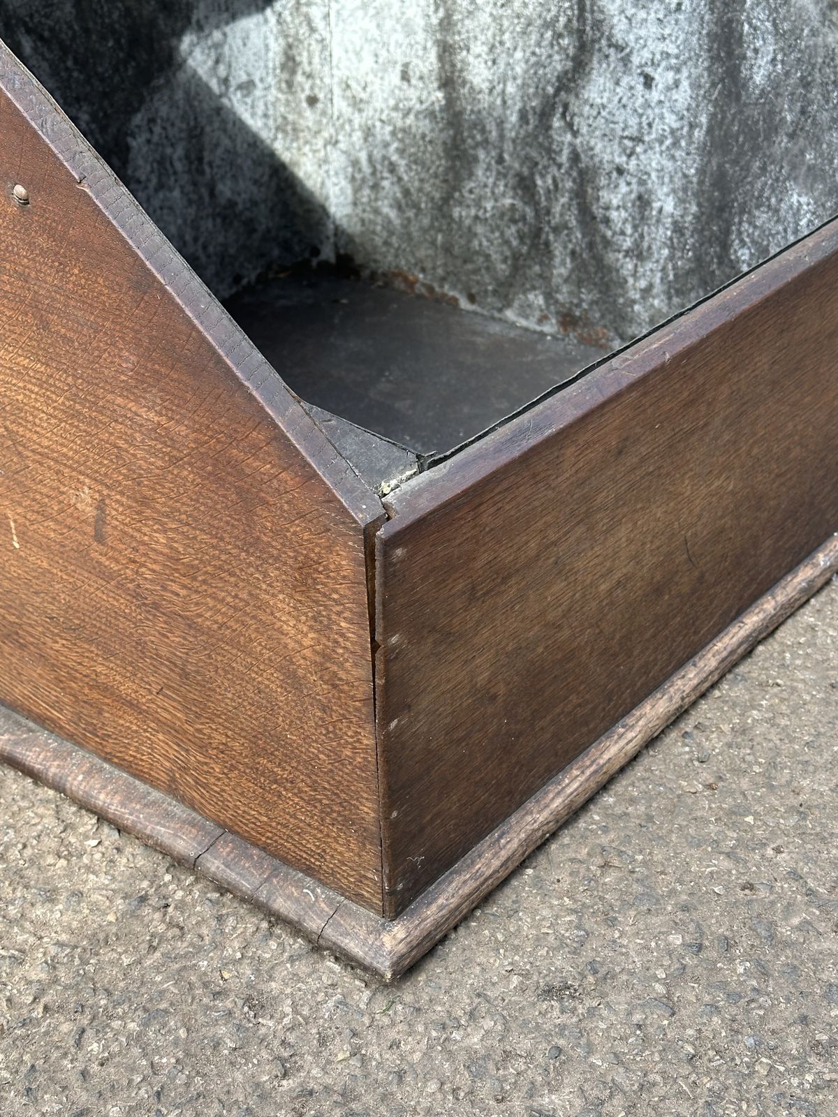 A George III Oak Country House Coal Or Log Bunker photo furniture