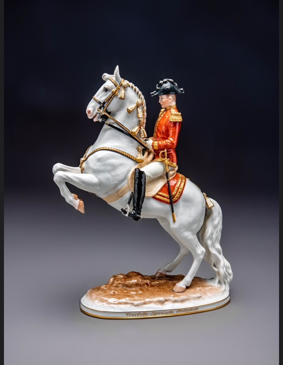 A Set Of Four Augarten Vienna Porcelain Figurines From Spanish Riding School photo Home Decor