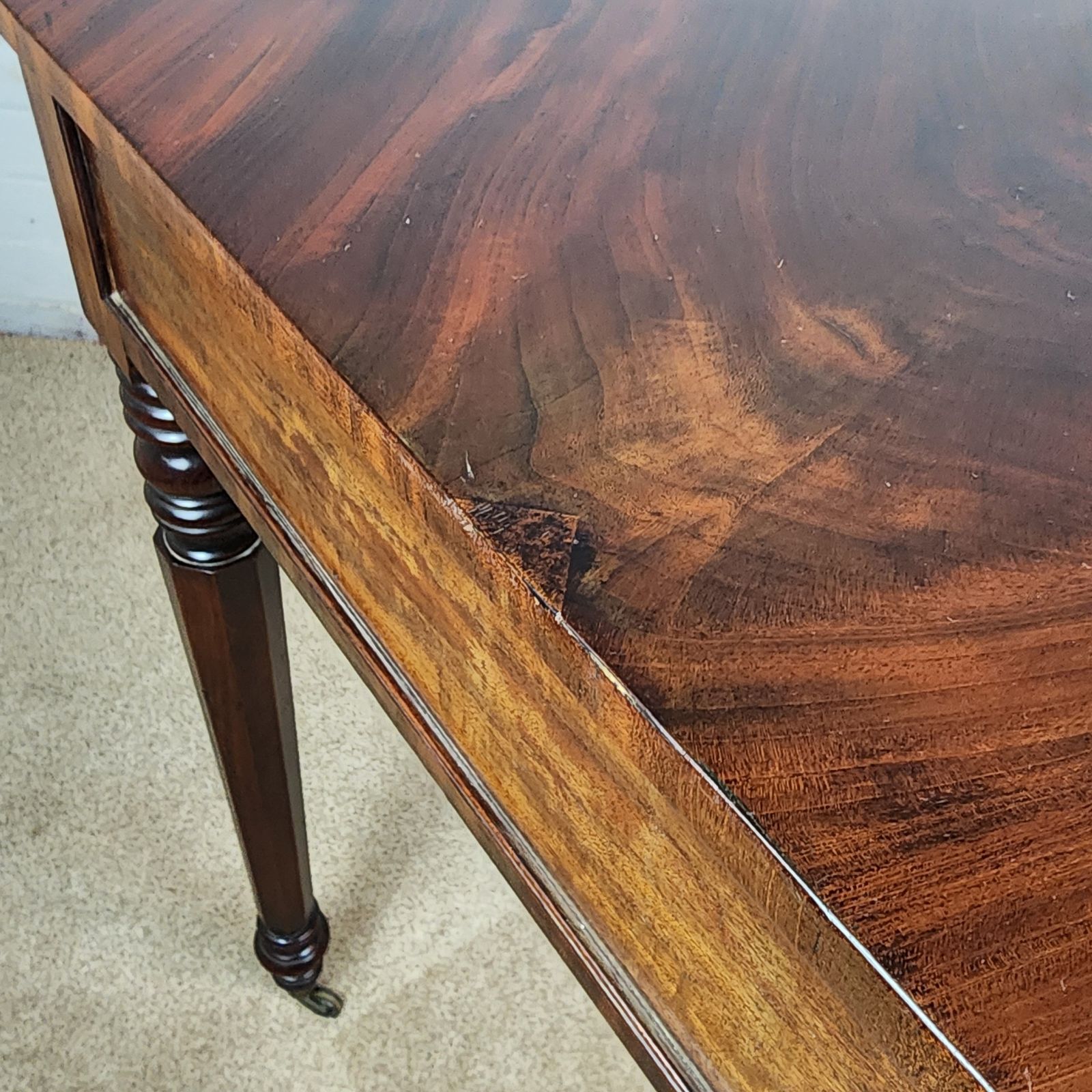 photo vintage Georgian Mahogany Ladies Writing Desk, In The Manner Of Gillows
