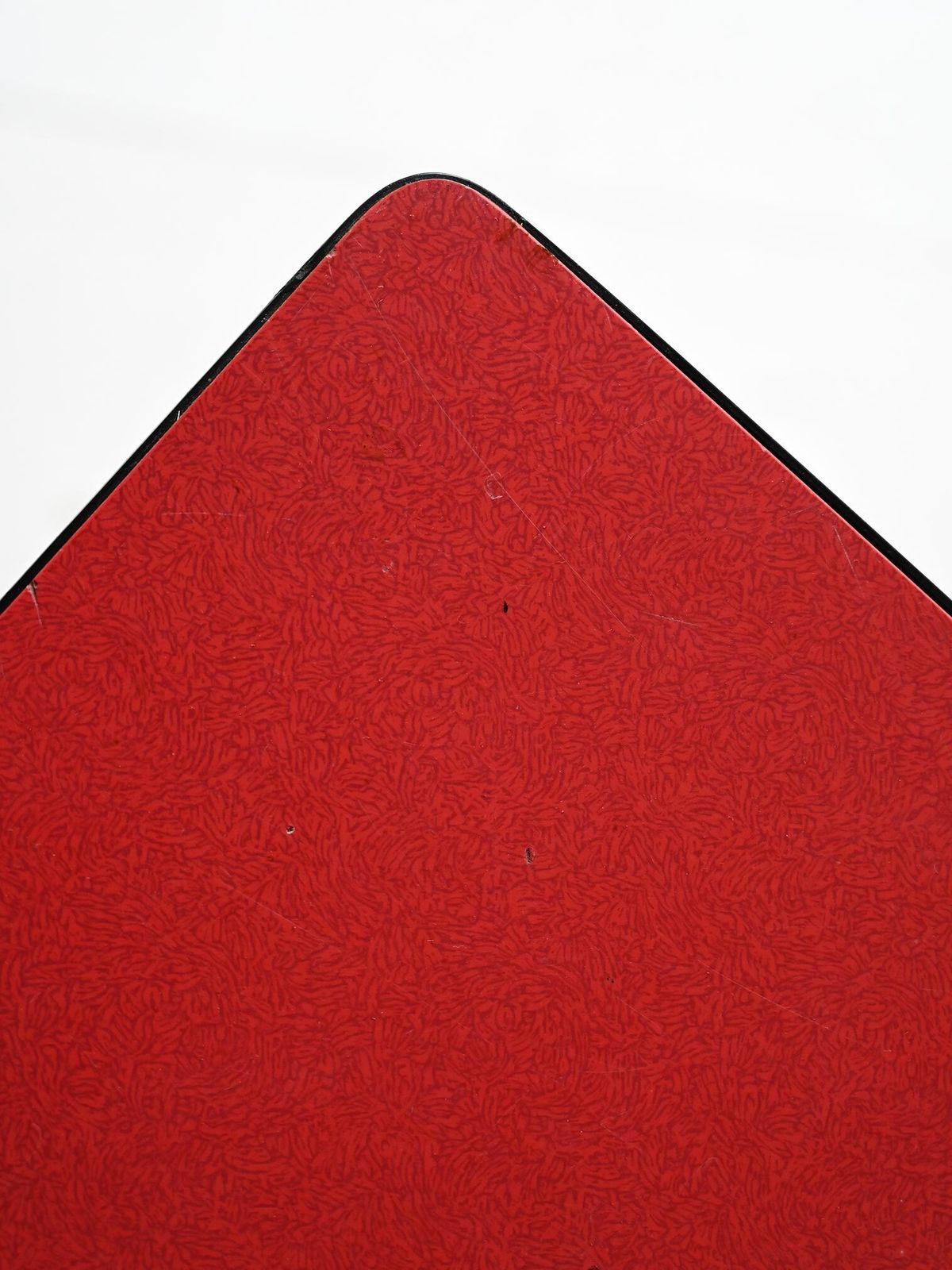 Scandinavian 60's Dining Table With Red Formica Top photo Furniture