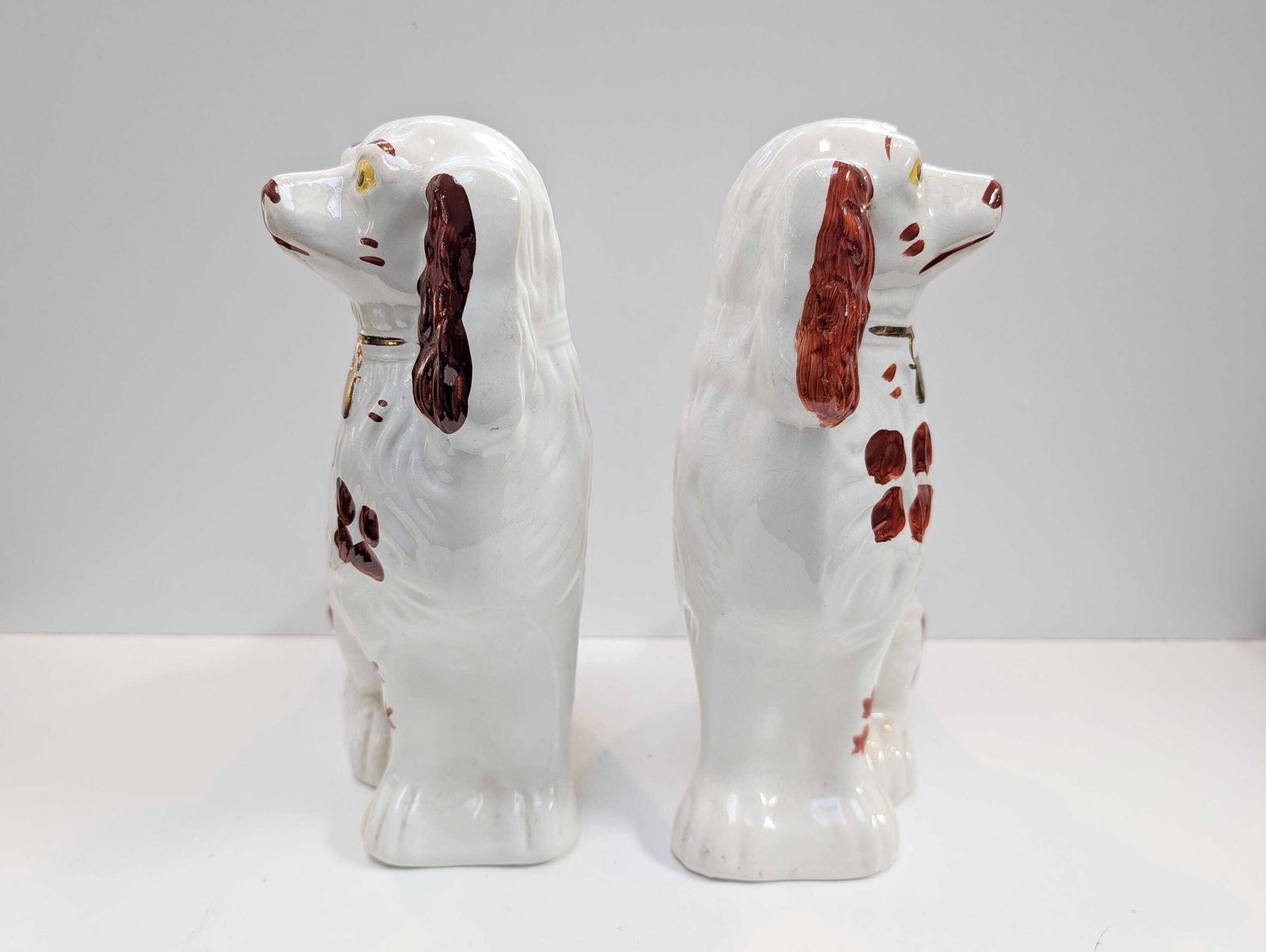 Pair Of Vintage Arthur Wood Staffordshire Dogs. Sitting Brown Spaniels, Made In England. photo buy