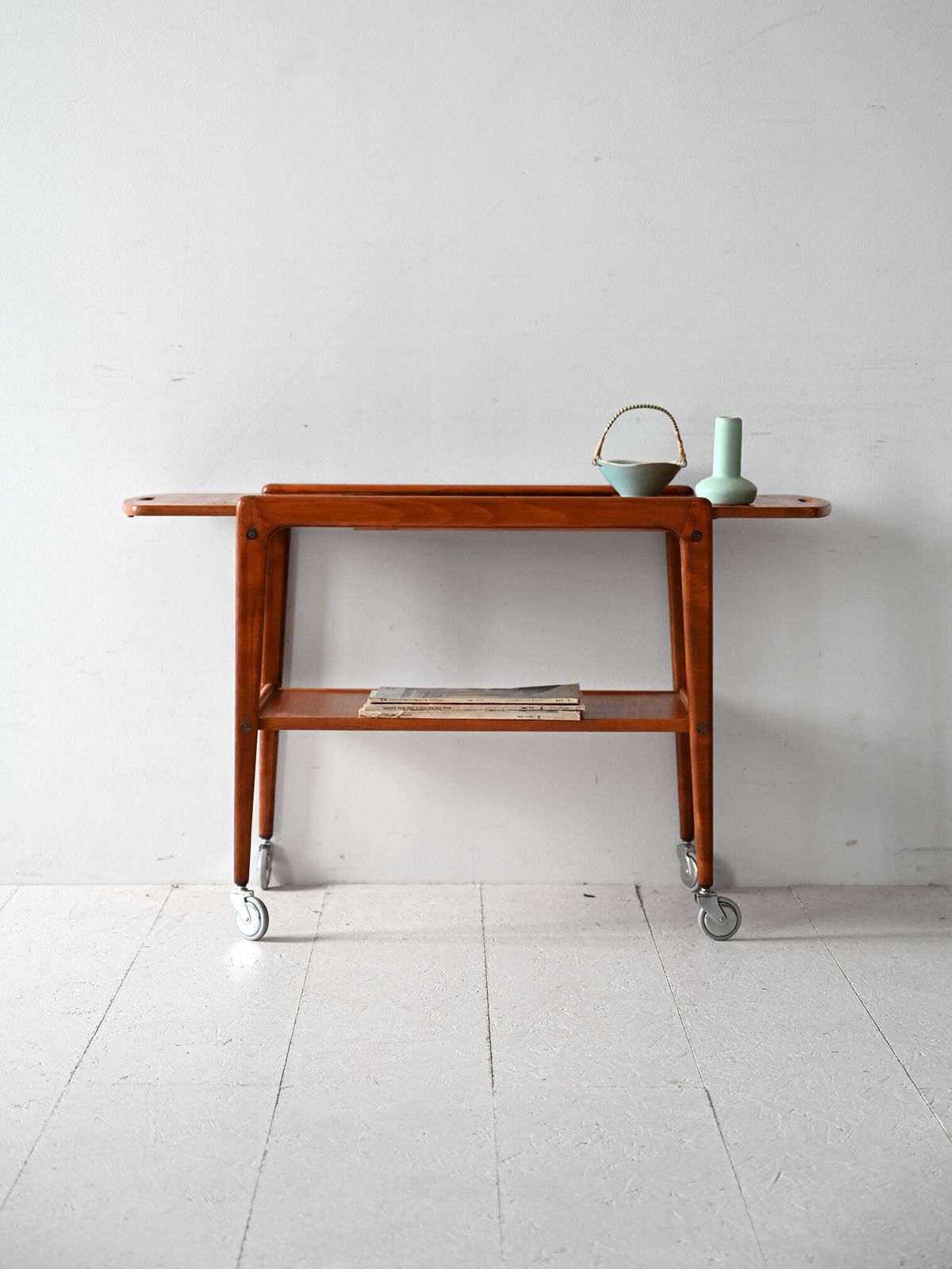 Vintage Swedish Teak Trolley “Thea” By Yngve Ekström
