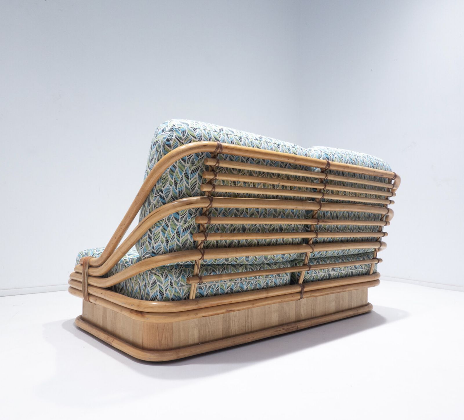 Rattan Sofa By Vivai Del Sud, 1970s – New Upholstery photo vintage