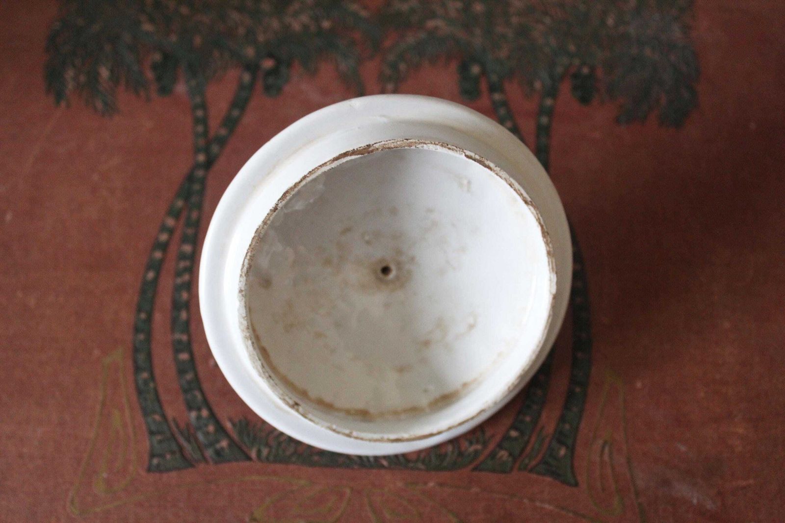 photo furniture Antique Ceramic Ginger Jar, Small Lidded Jar, Delft Blue And White, Tobacco Jar, Tabac D'obourg, Dutch, Signed Ak, Angel Feather Headdress