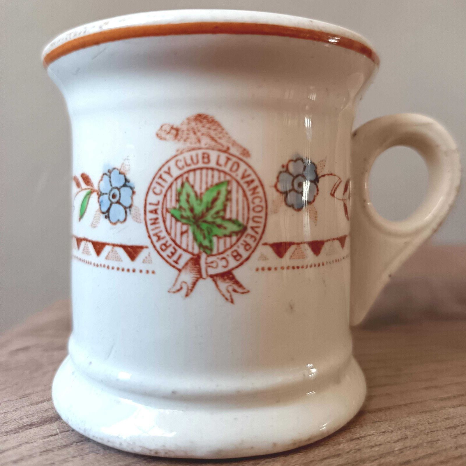 Terminal City Club Historic Cup, Made For Cassidy's Department Store, Wood & Sons, Burslem England. 1930's. Rare. Read Description Please. photo 50.0