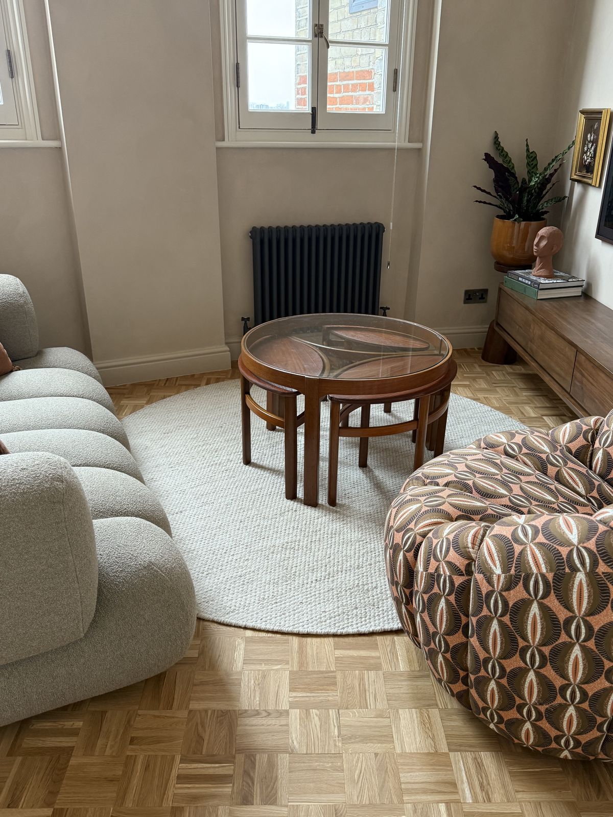 Mid Century Nathan Trinity Round Coffee Table photo furniture