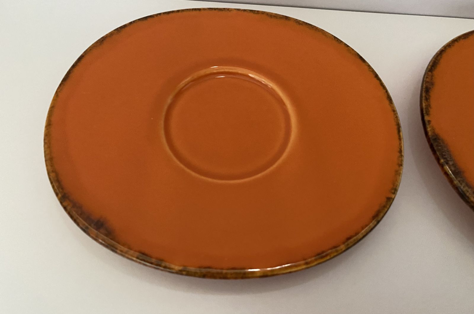 Tuscany, Artistic Pottery, Espresso Cup And Saucer Set (X4) photo vintage