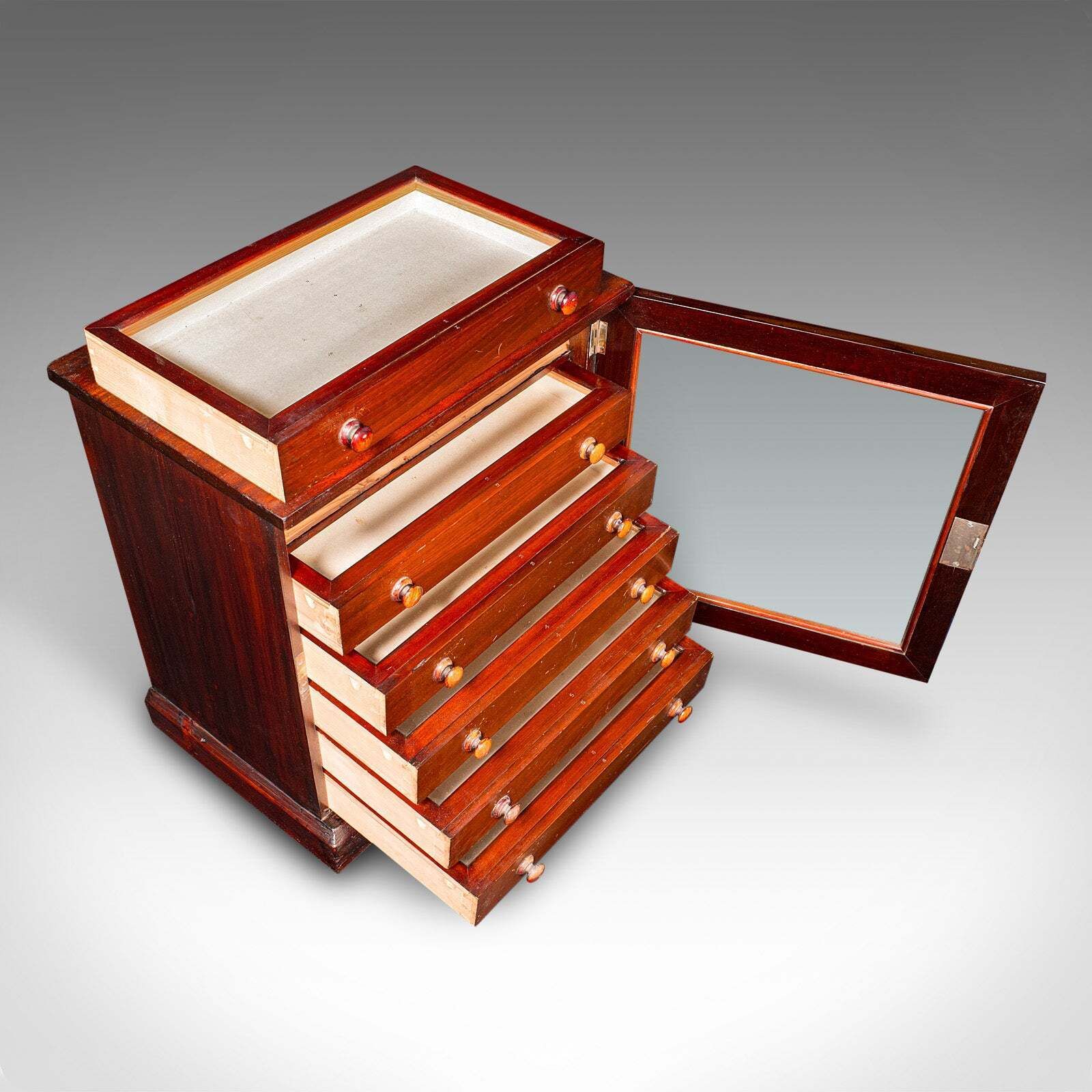 photo furniture Antique 6 Drawer Specimen Collector Cabinet, English, Display Storage, Victorian
