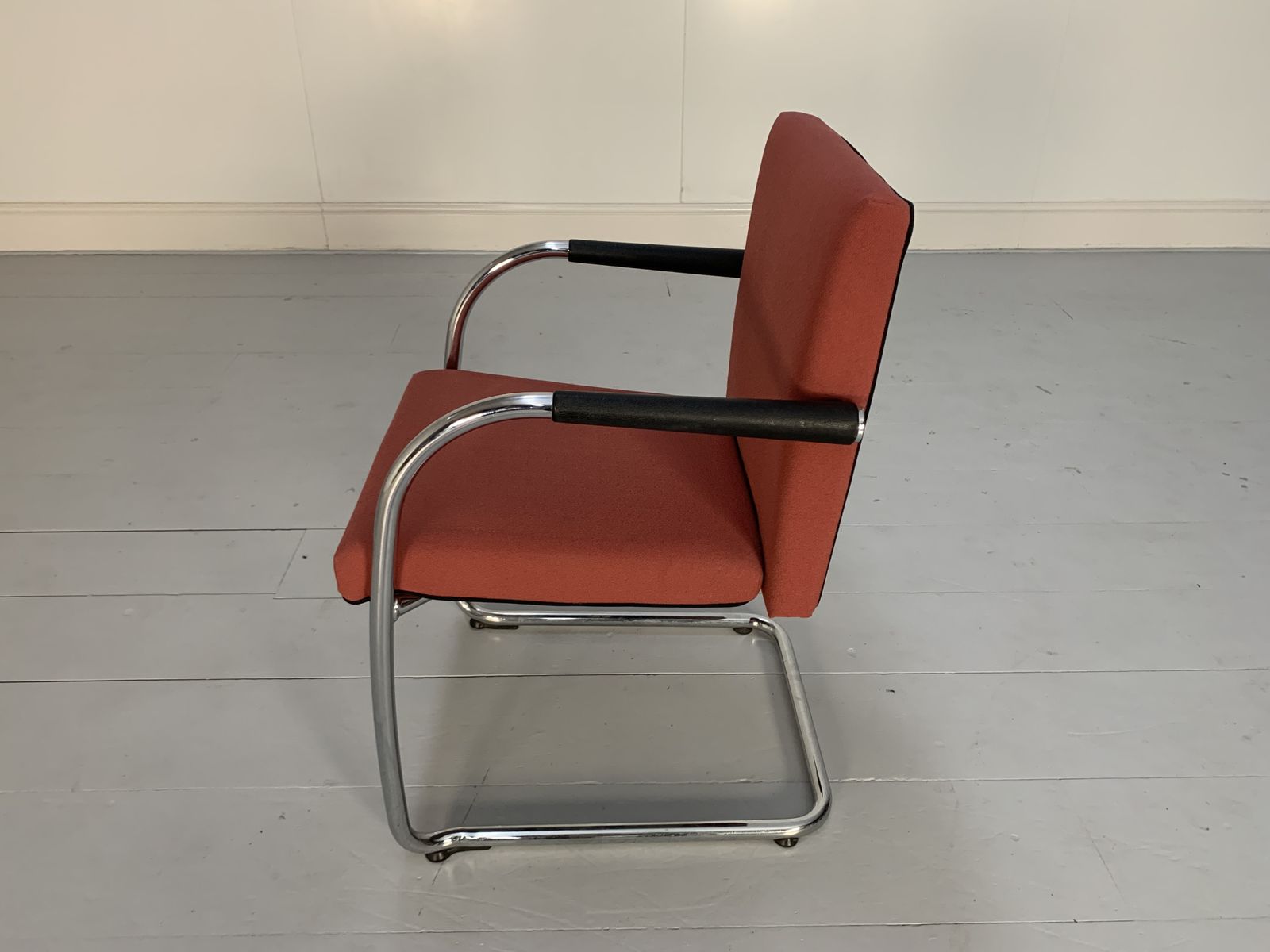 photo furniture 10 Vitra “Visasoft” Dining Meeting Chairs – In Dark Red Fabric