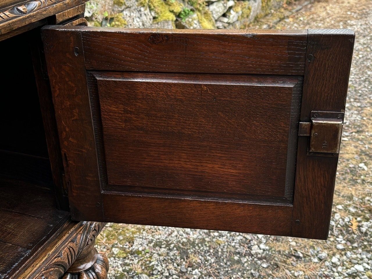 photo buy A Titchmarsh And Goodwin Jacobean Carved Oak Dresser Base / Sideboard / Hall Cabinet