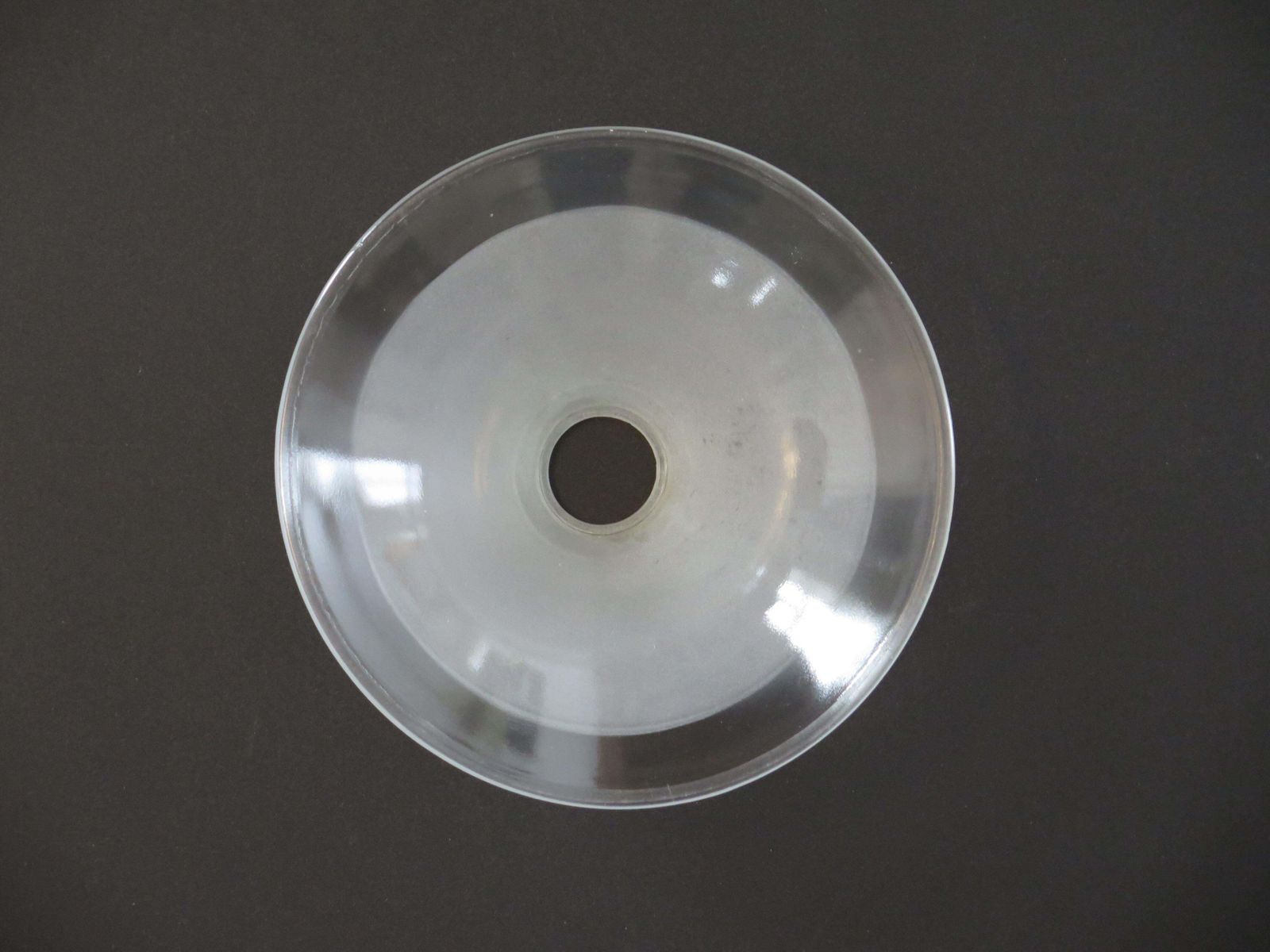 Lighting Art Deco Period Glass Lampshades Pair (A) Conical & Frosted, Circa 1925 photo