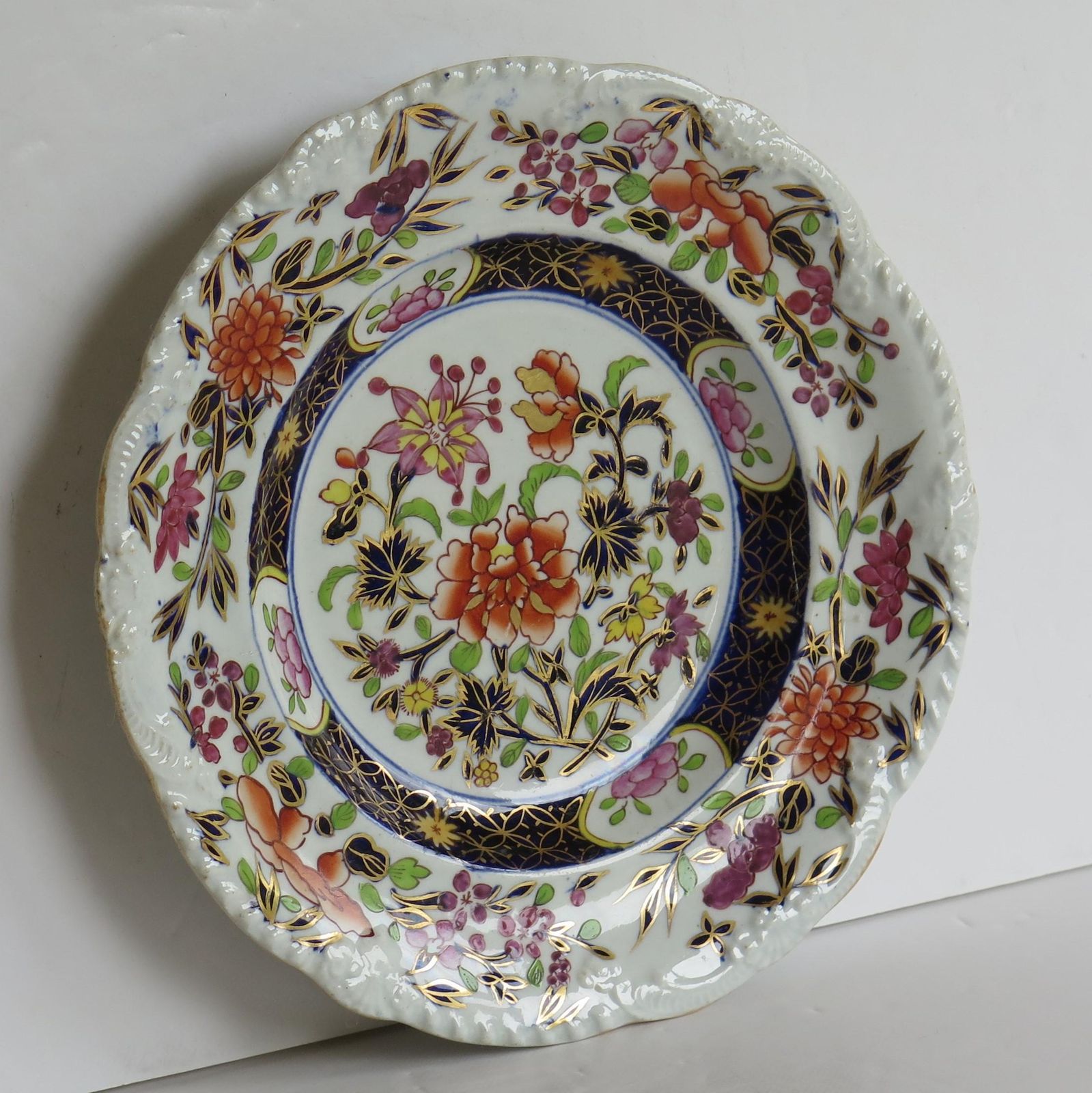 photo furniture Georgian Masons Ironstone Side Plate In Heavily Floral Japan Ptn, Circa 1815
