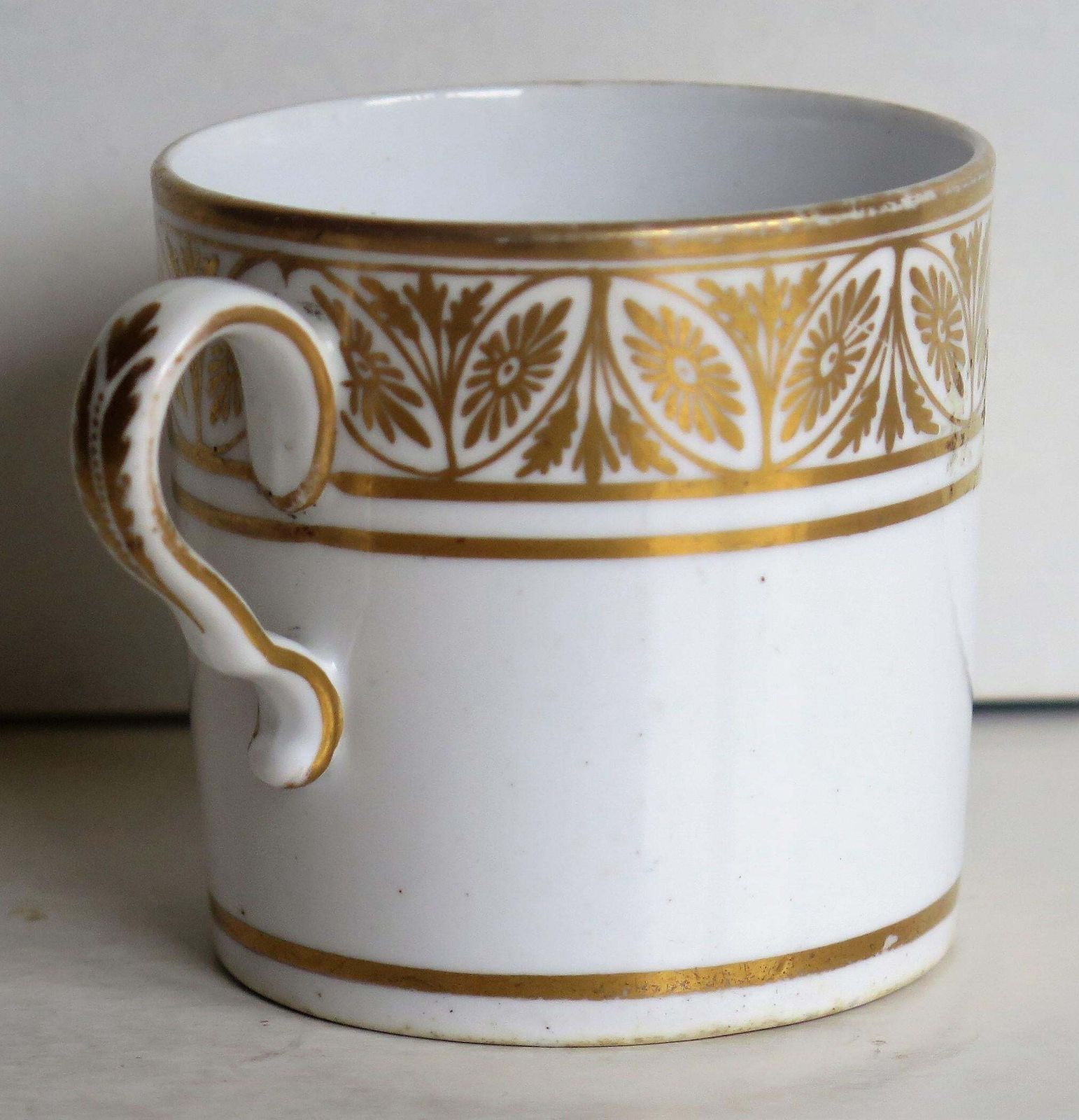 Early 19th Century Spode Porcelain Coffee Can All Hand Gilt Pattern, Circa 1810 photo Home Decor