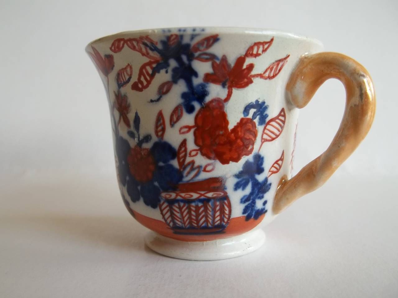 Rare Mason's Ironstone Miniature Cup In Basket Japan Pattern, Circa 1825 photo buy