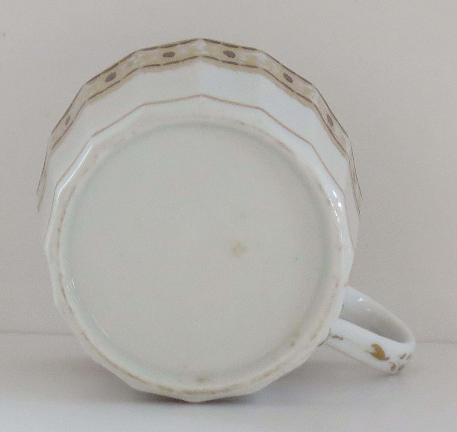 George 111rd Porcelain Coffee Can By New Hall Hamilton Flute, Circa 1815 photo vintage
