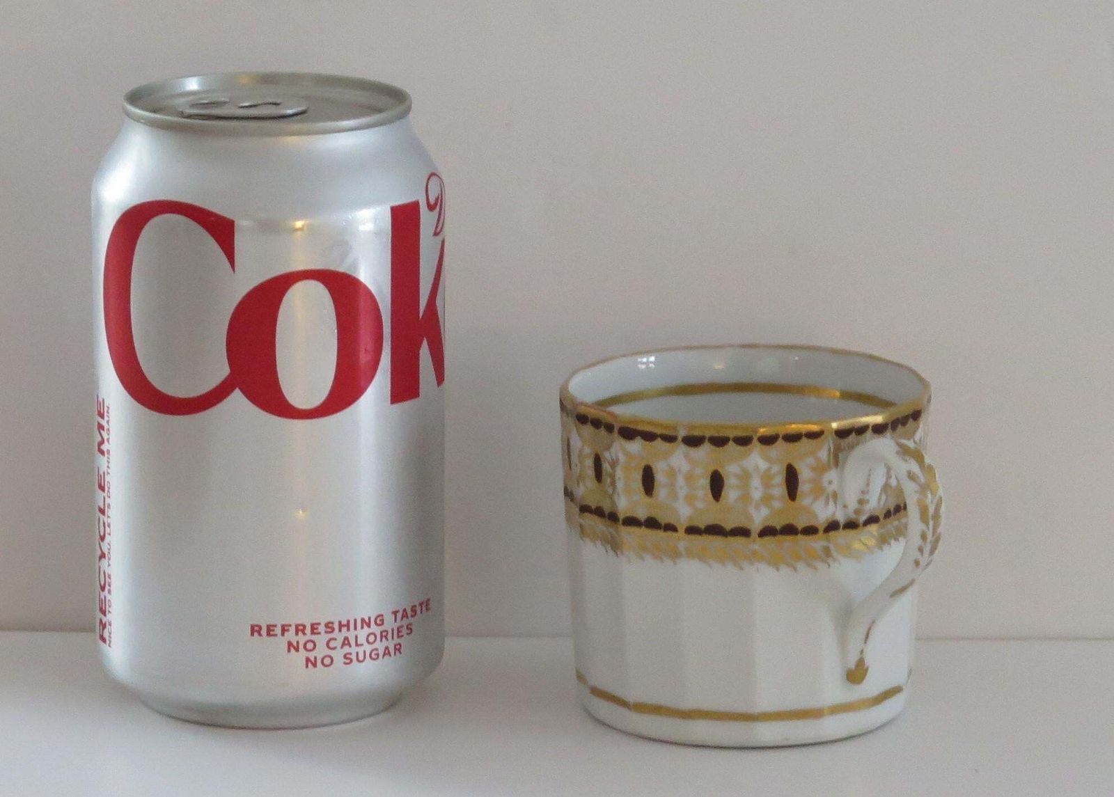 photo furniture George 111rd Porcelain Coffee Can By New Hall Hamilton Flute, Circa 1815