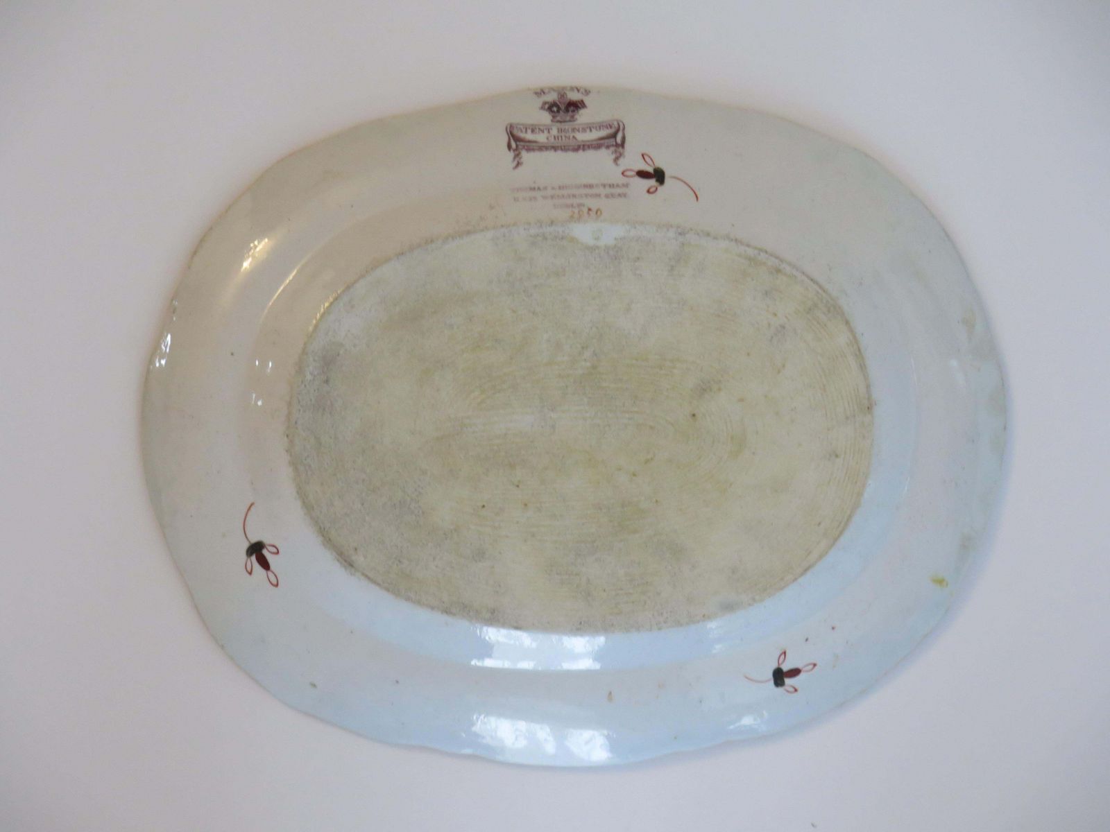 photo buy Masons Ironstone Platter In Rare Muscove Duck & Fence Pattern 2850, Circa 1840
