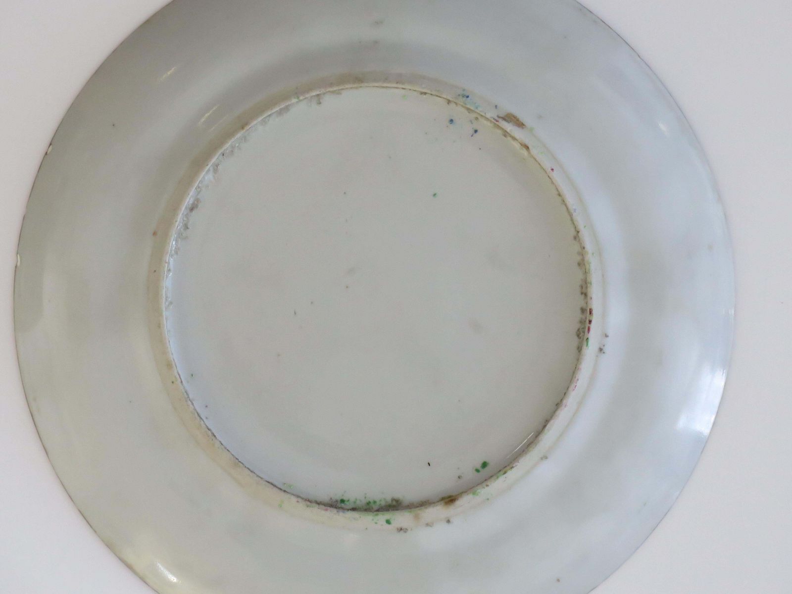 photo vinterior Chinese Export Porcelain Plate Rose Medallion Hand Painted, Qing, Circa 1875