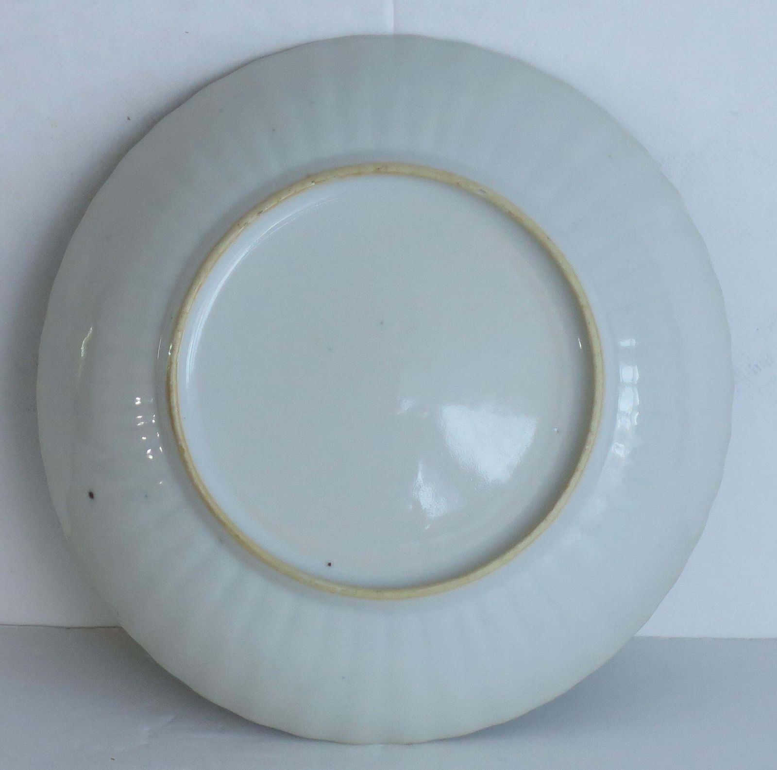 18th Century Chinese Porcelain Dish Blue And White Hand Painted, Qing Qianlong photo vintage