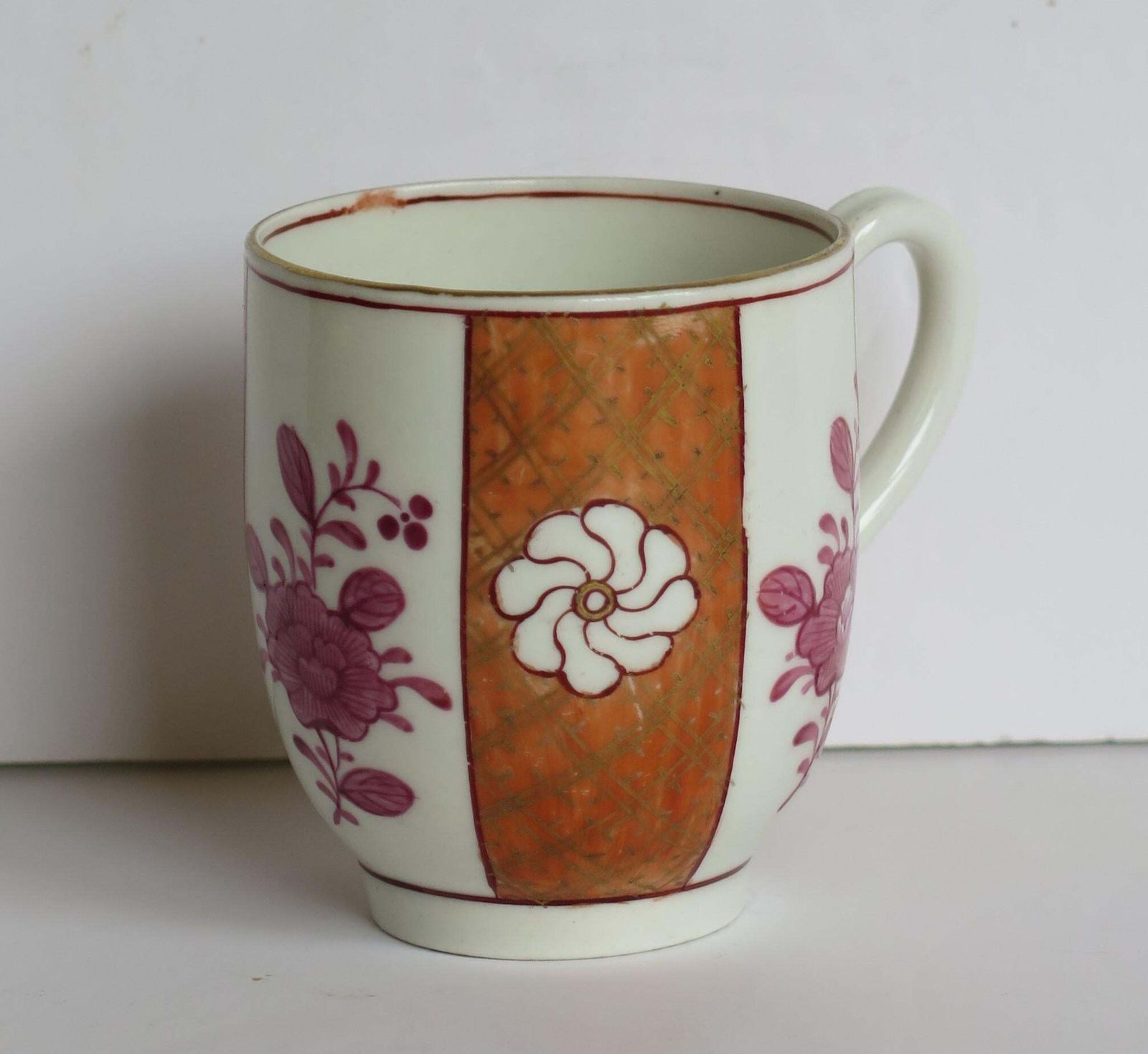 First Period Worcester Coffee Cup Porcelain Finely Hand Painted, Circa 1770 photo Home Decor