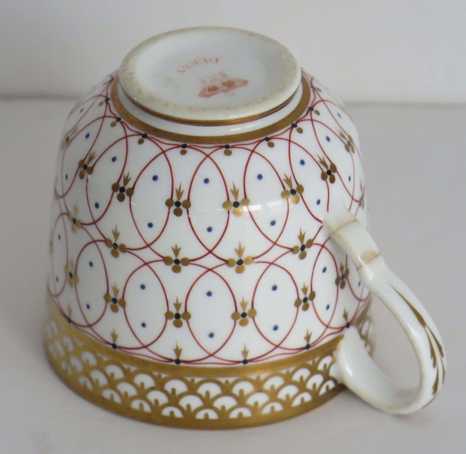 photo vinterior Regency Period Derby Cup And Saucer Duo Hand Painted, Circa 1830