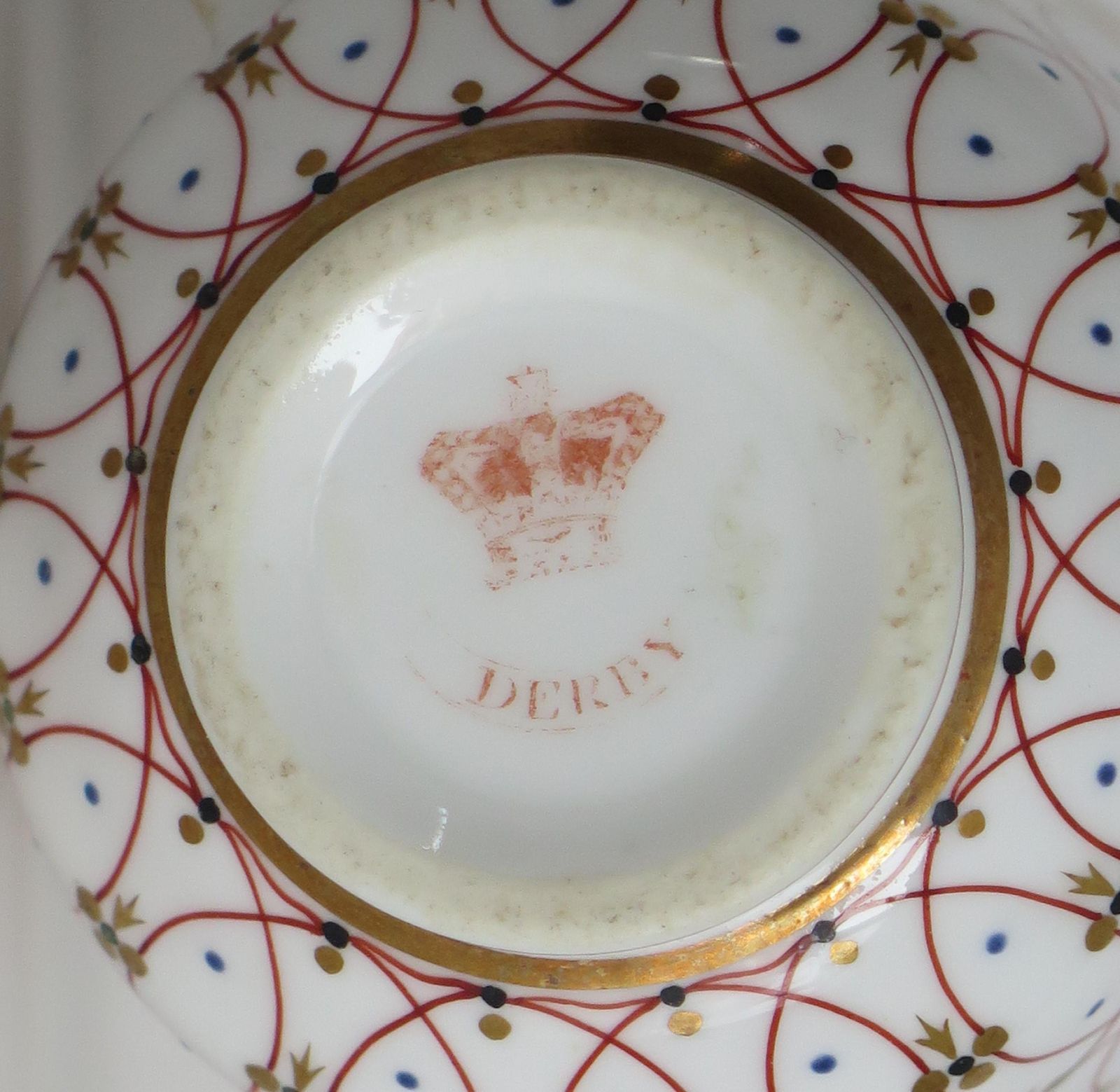 photo vintage Regency Period Derby Cup And Saucer Duo Hand Painted, Circa 1830