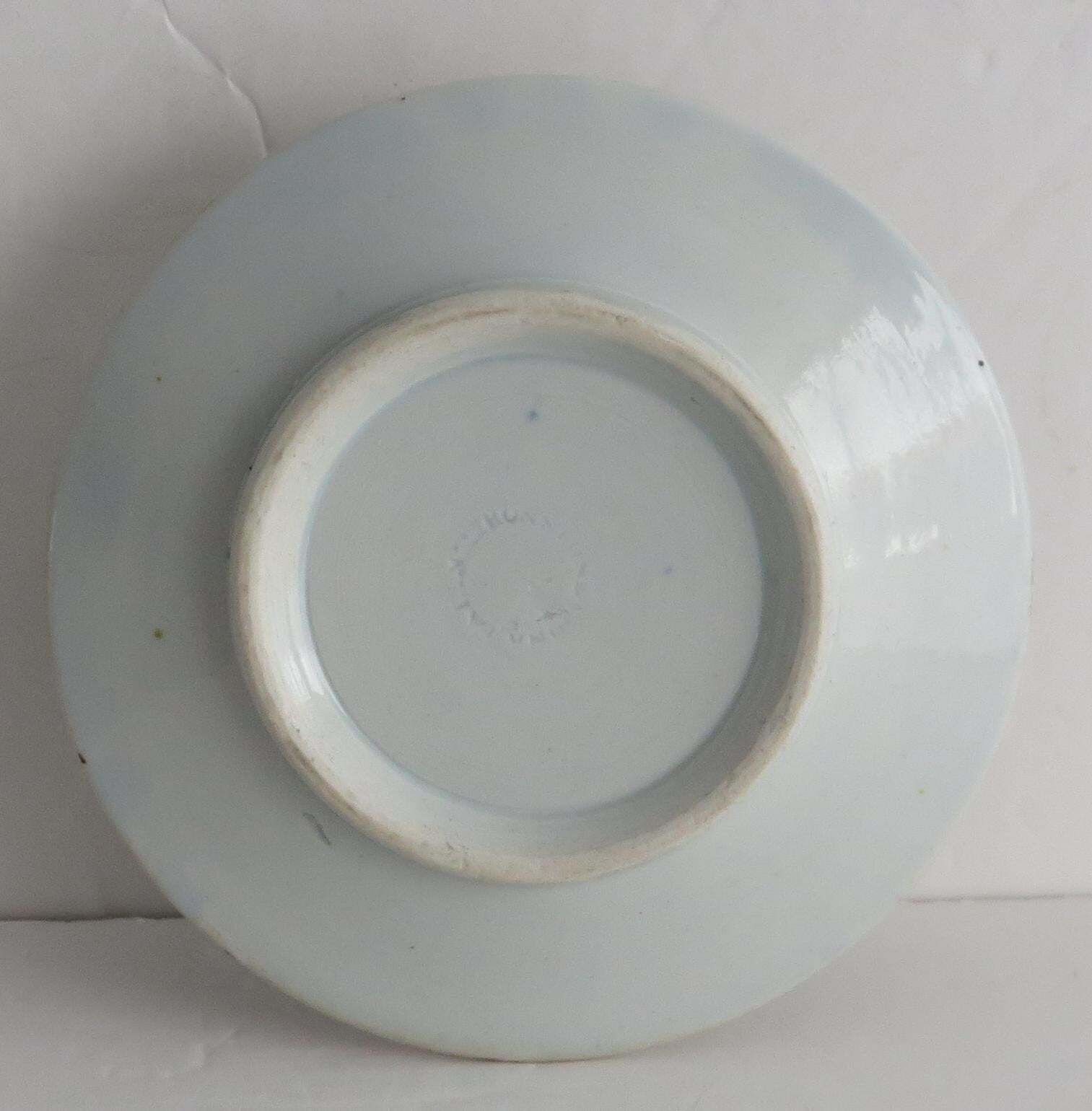 photo furniture Rare Masons Ironstone Chamber Candle Stick In Fence Japan Pattern, Circa 1818
