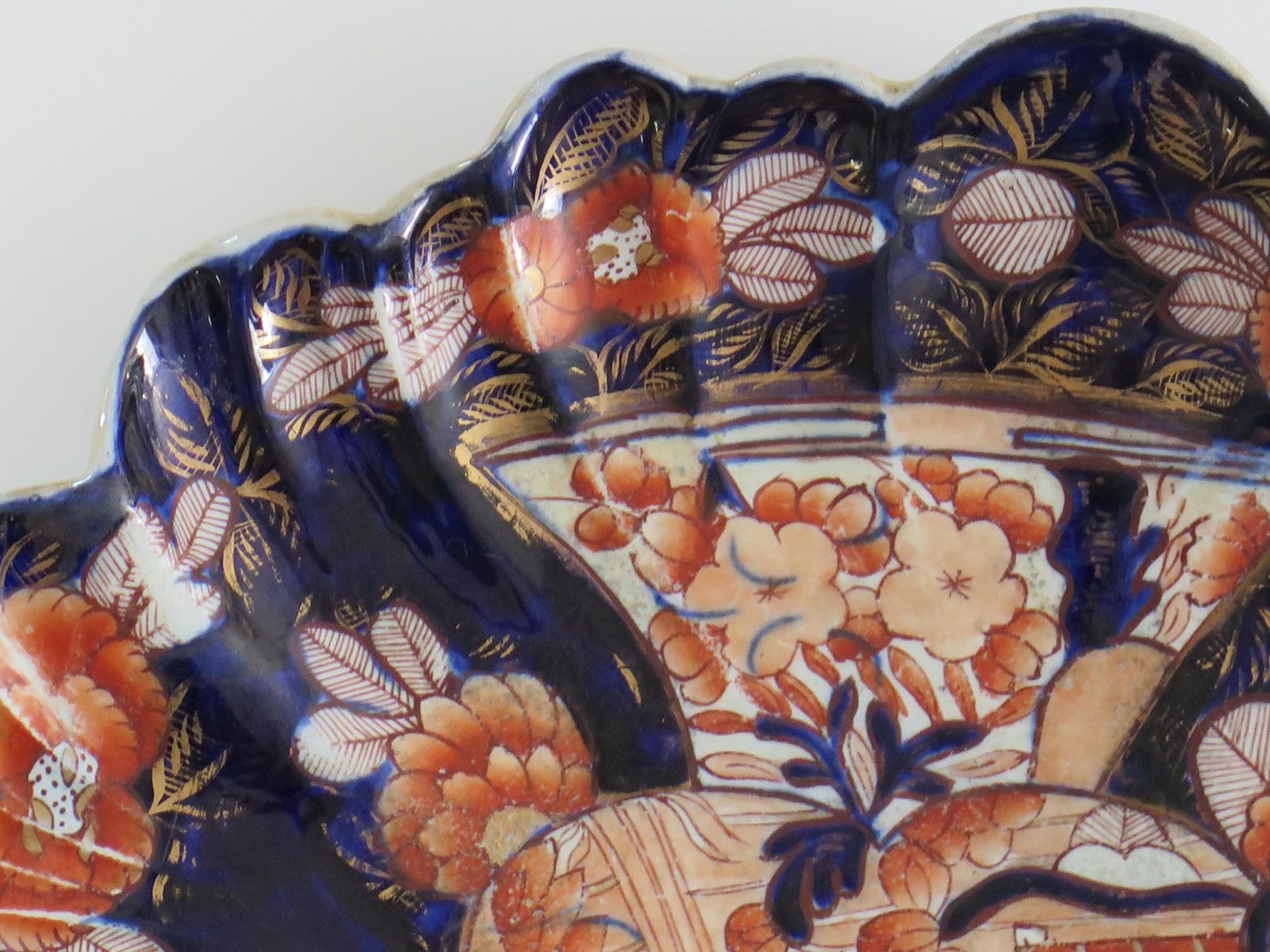 photo for sale Georgian Masons Ironstone Desert Dish Or Platter In School House Ptn, Ca 1818