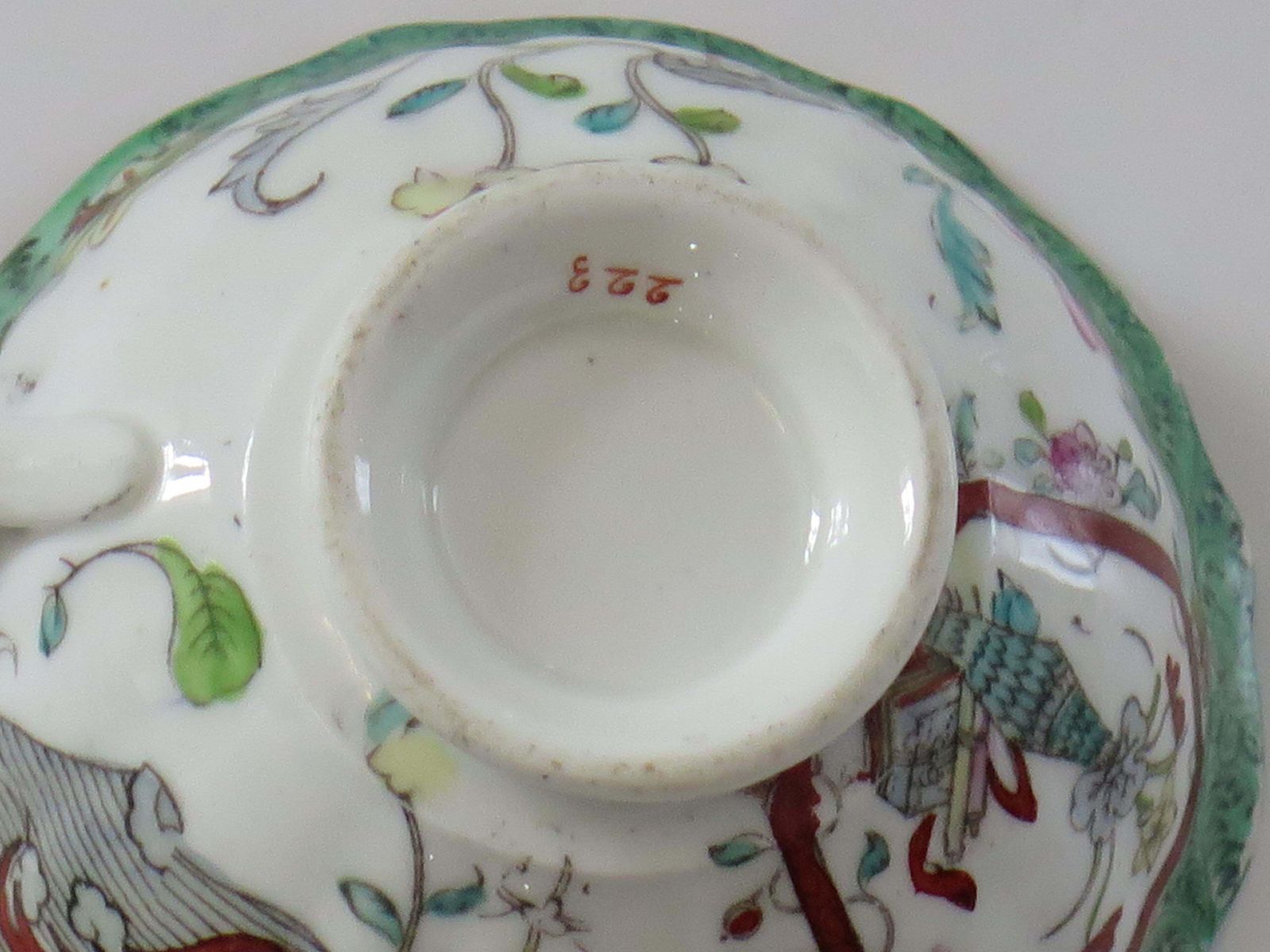 photo buy William Ivth Pair (B) Of C J Mason’s Cups & Saucers Porcelain Ptn 223, Ca 1830