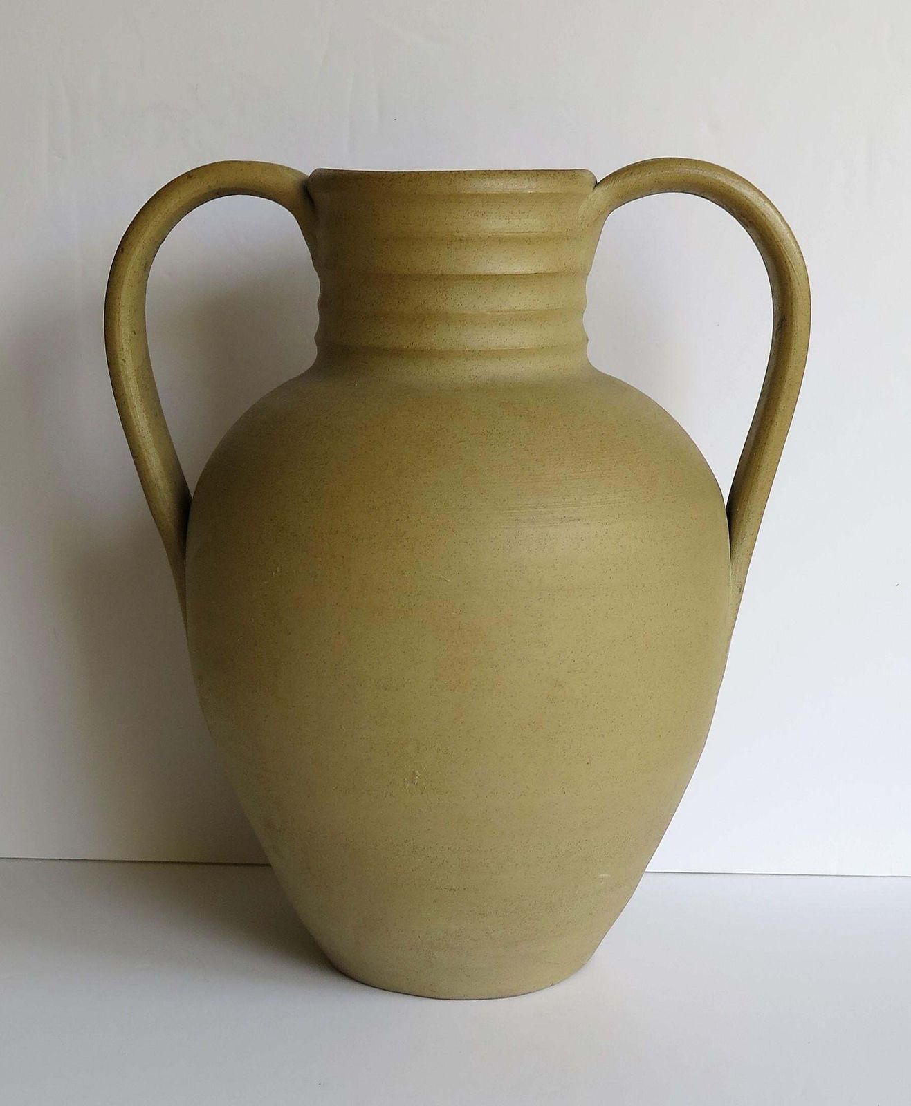 Large Stoneware Vase Or Urn By Moira Pottery Hillstonia Hand Potted, Circa 1935 photo furniture