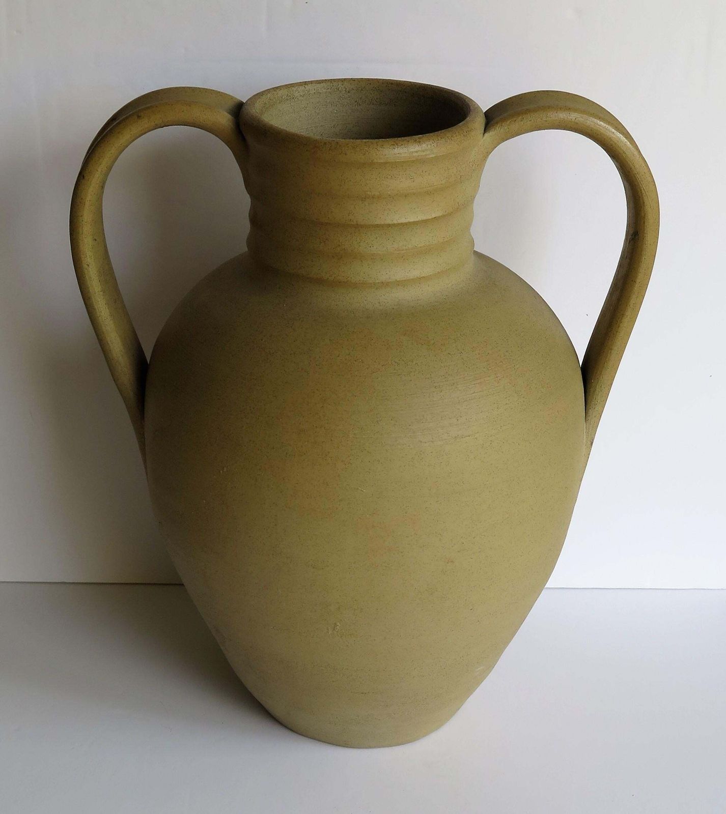 photo for sale Large Stoneware Vase Or Urn By Moira Pottery Hillstonia Hand Potted, Circa 1935