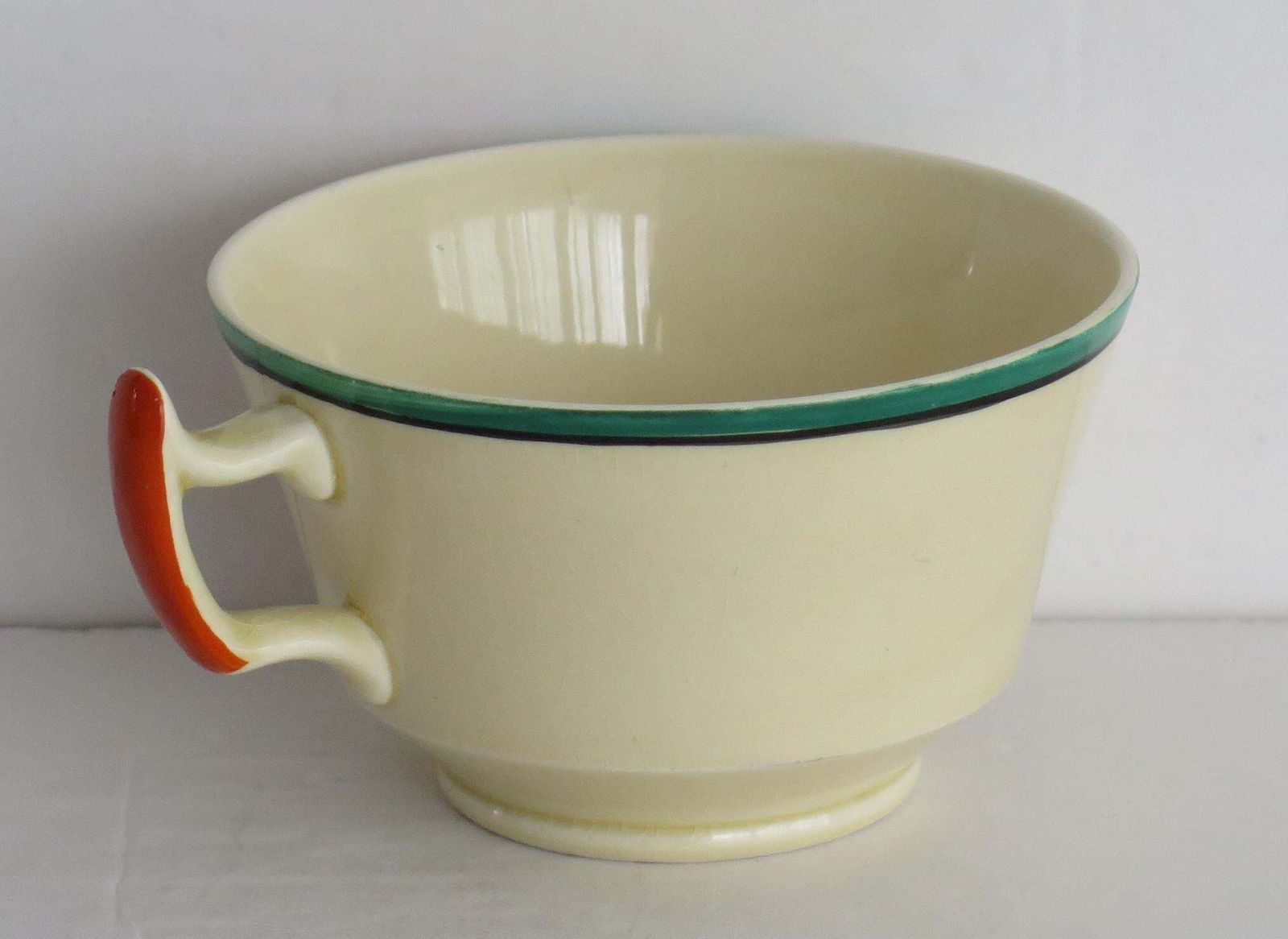 Clarice Cliff Cup And Saucer Duo Ravel Pattern Athens Shape, Art Deco Circa 1936 photo vintage
