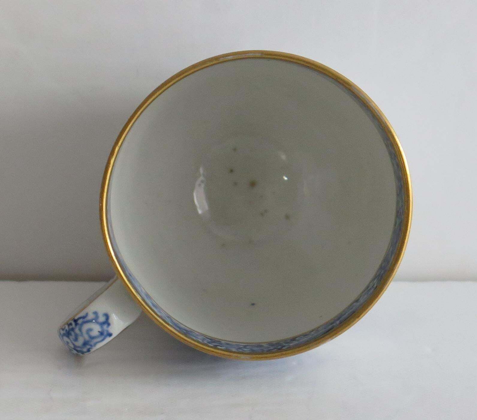 Home Decor Antique John Turner Porcelain Cup And Saucer In Traveller Pattern, Circa 1795 photo