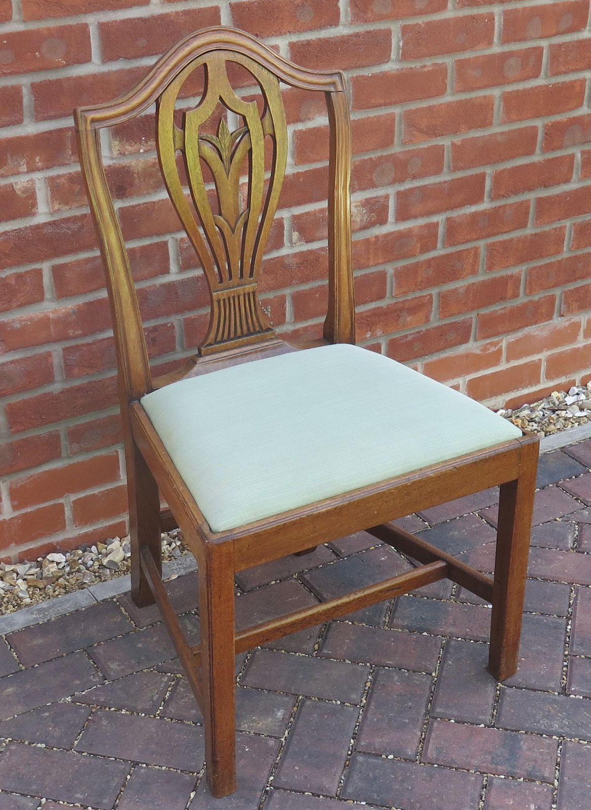 18th Century Hepplewhite Period Side Chair In Walnut, English Circa 1785 photo furniture