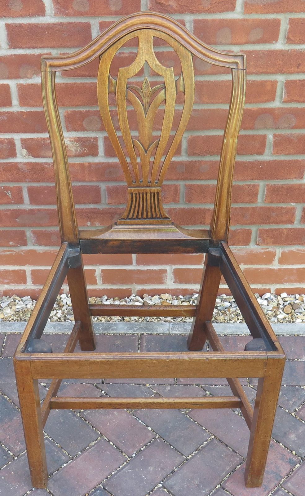 photo for sale 18th Century Hepplewhite Period Side Chair In Walnut, English Circa 1785