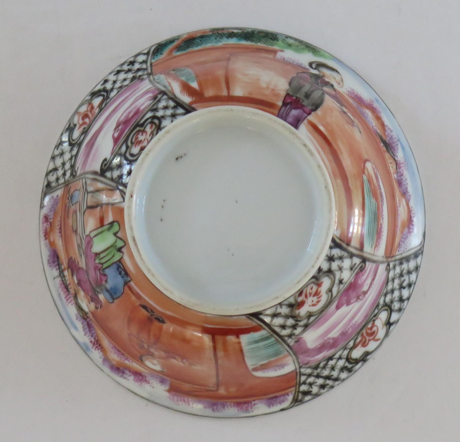 photo vintage 18thc Chinese Porcelain Bowl Hand Painted Famille Rose, Qing Qianlong Circa 1760