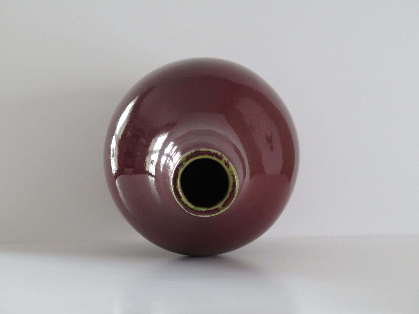 Home Decor Large 19thc Chinese Export Porcelain Vase  "Sang De Boeuf" Ox Blood Red, Qing photo