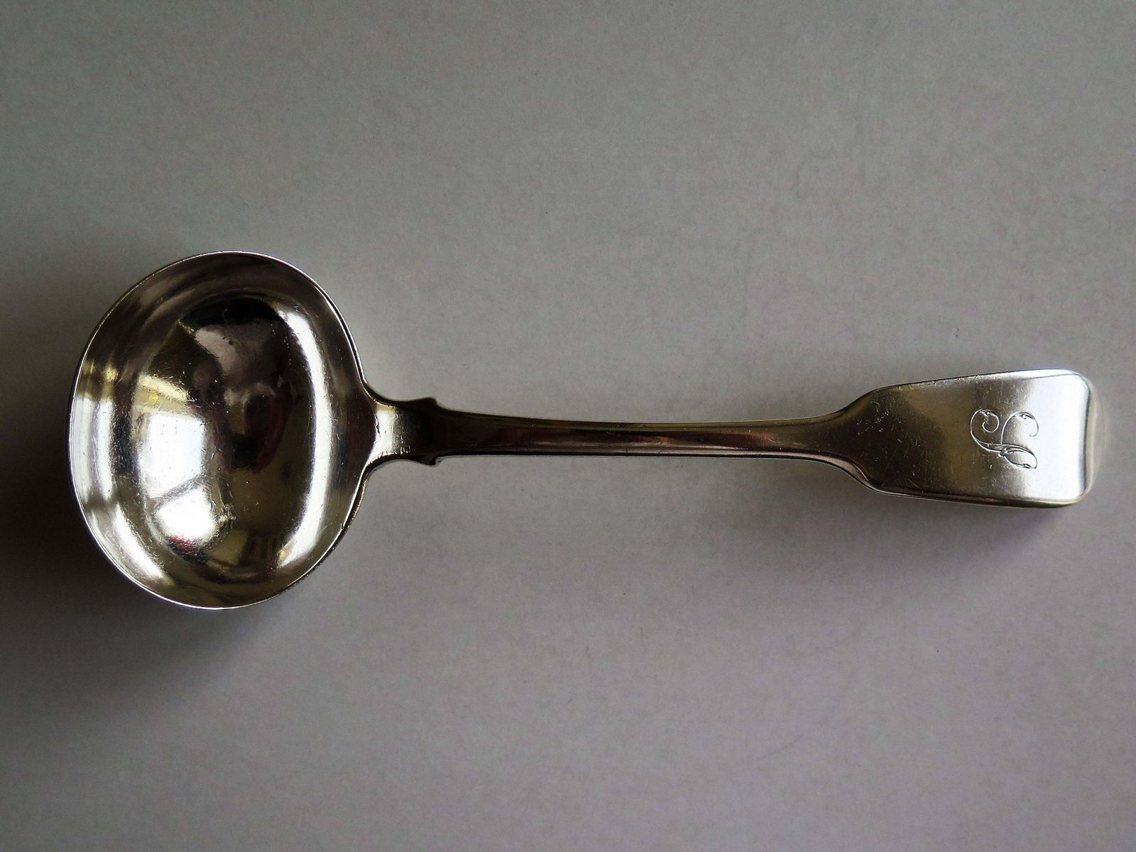 London 1838 Sterling Silver Sauce Ladle Or Fiddle Back Spoon By Charles Boyton photo Home Decor
