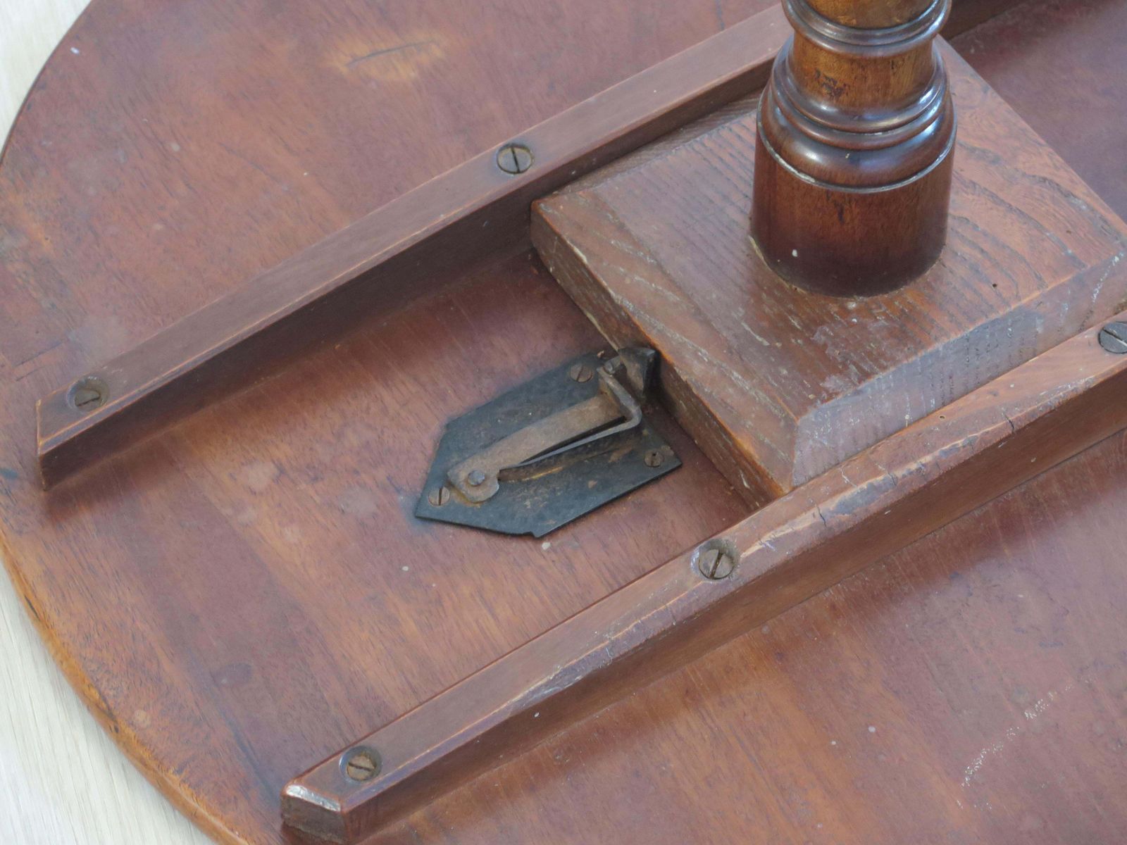 photo buy Georgian Tripod Or Wine Table Tilt Top Vase Stem Solid Hardwood, Circa 1760