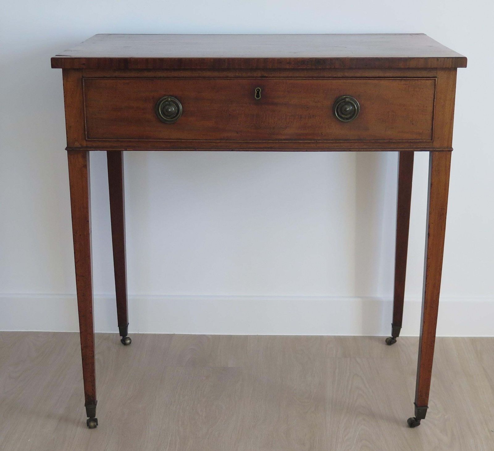18thc Writing Table Or Dressing Table, George III Sheraton Period Circa 1790 photo buy