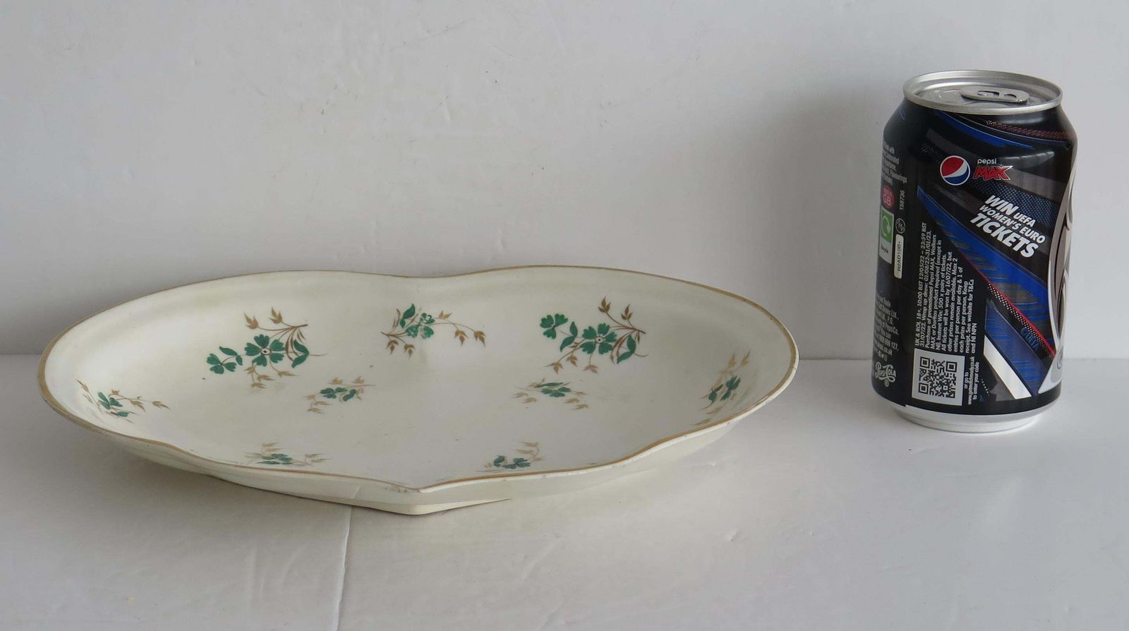 Late Georgian Derby Desert Dish Heart Shaped Porcelain Gilded Ptn, Circa 1825 photo vinterior