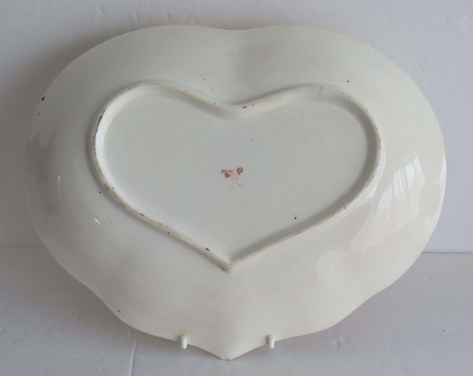 Late Georgian Derby Desert Dish Heart Shaped Porcelain Gilded Ptn, Circa 1825 photo buy